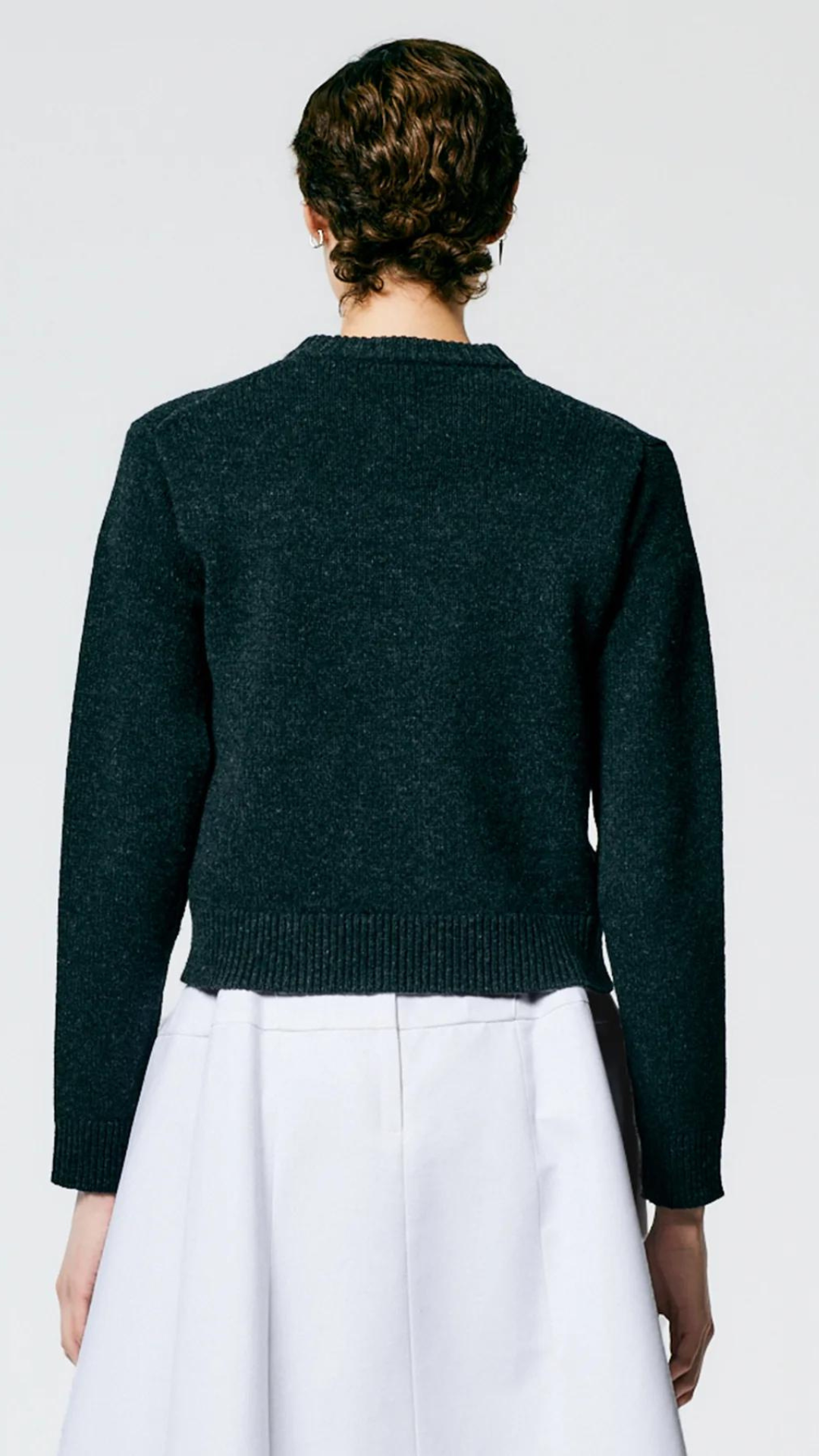 Tibi Shrunken Crewneck Pullover