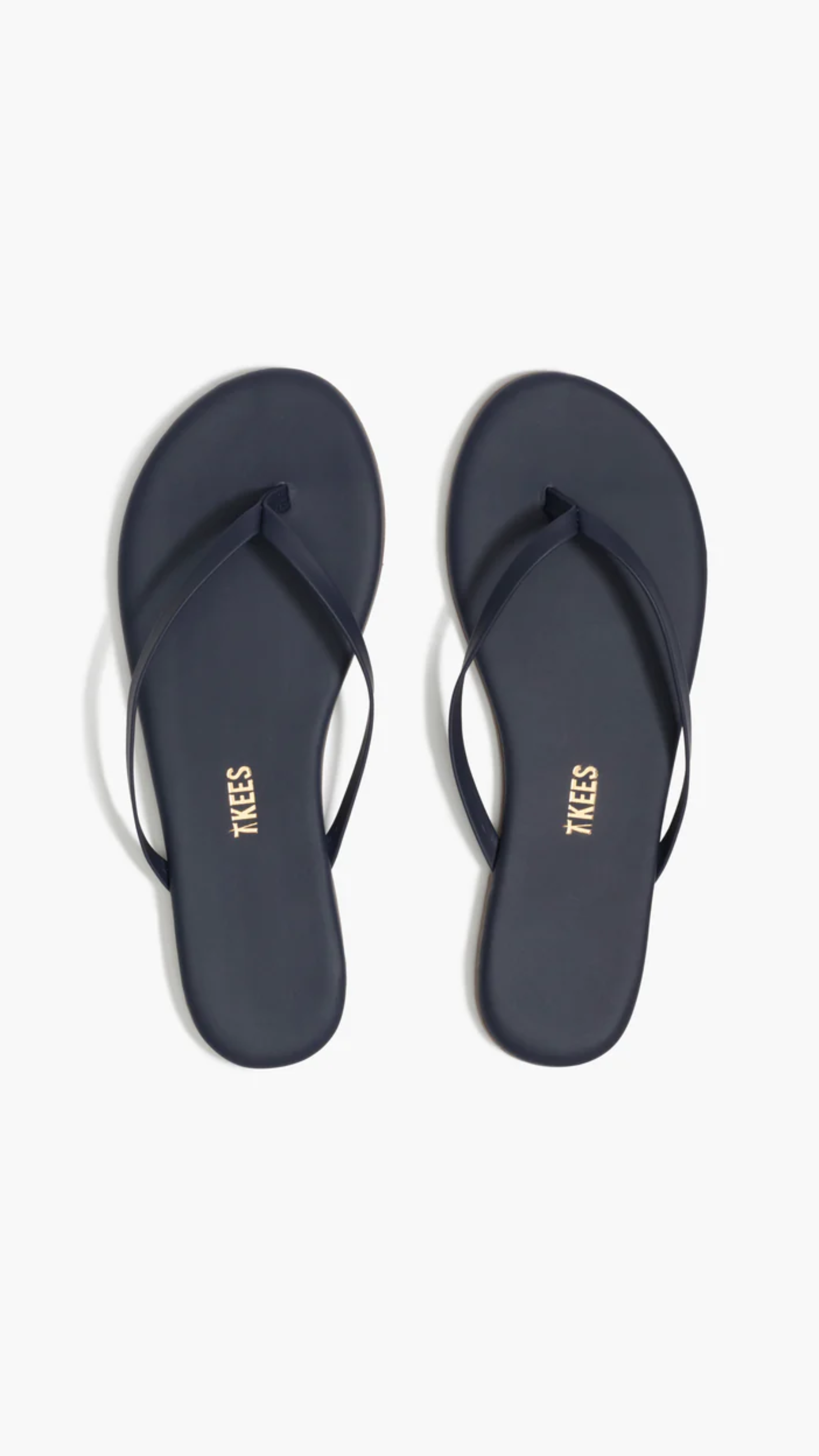TKEES Lily Liners Leather Flip Flops in Twilight