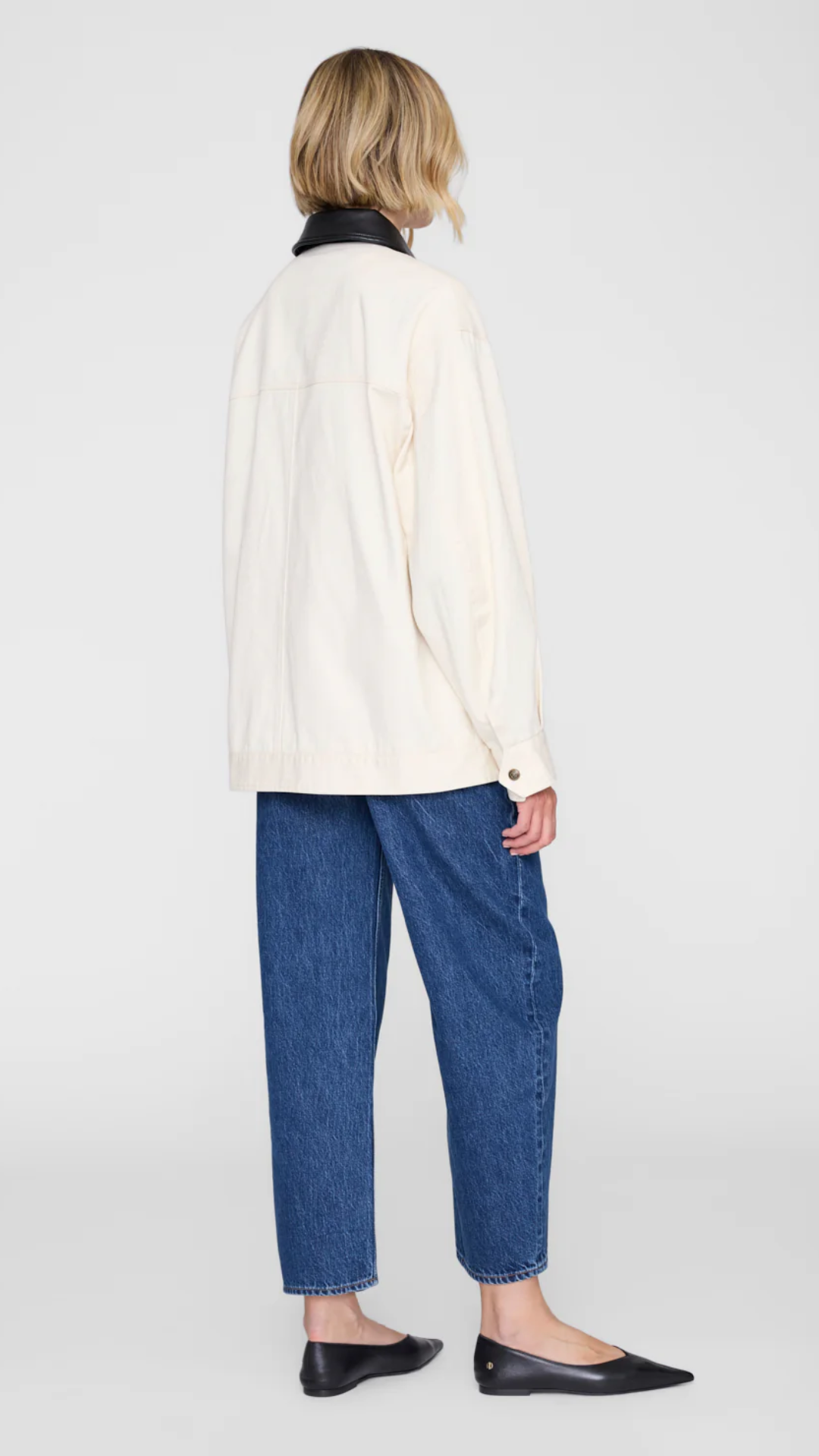 Anine Bing Holden Jacket in Cream