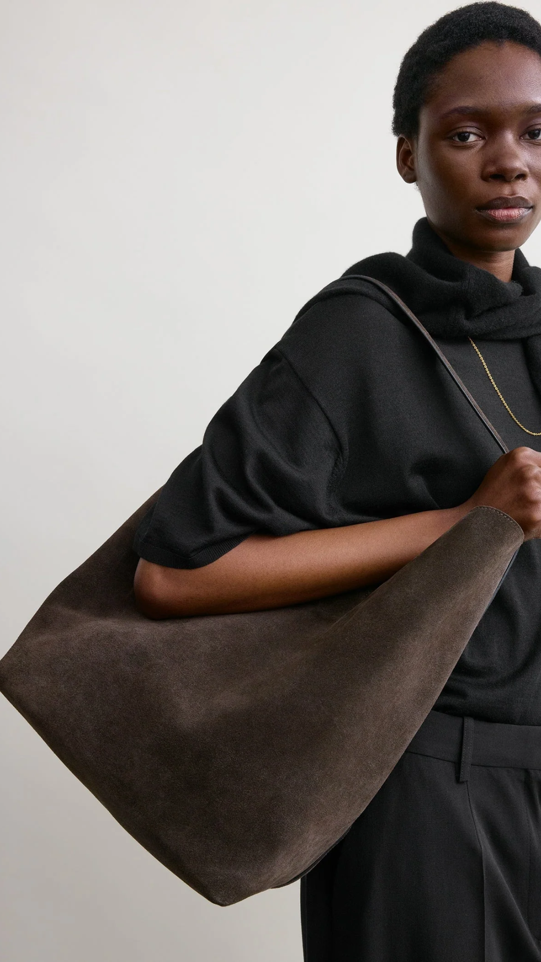 Toteme Belted Tote Bag in Brown