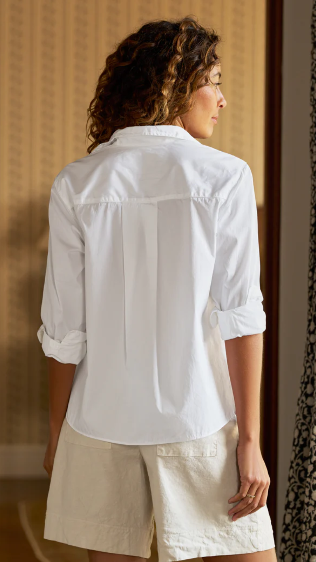 Frank and Eileen Silvio Button Up Shirt in White