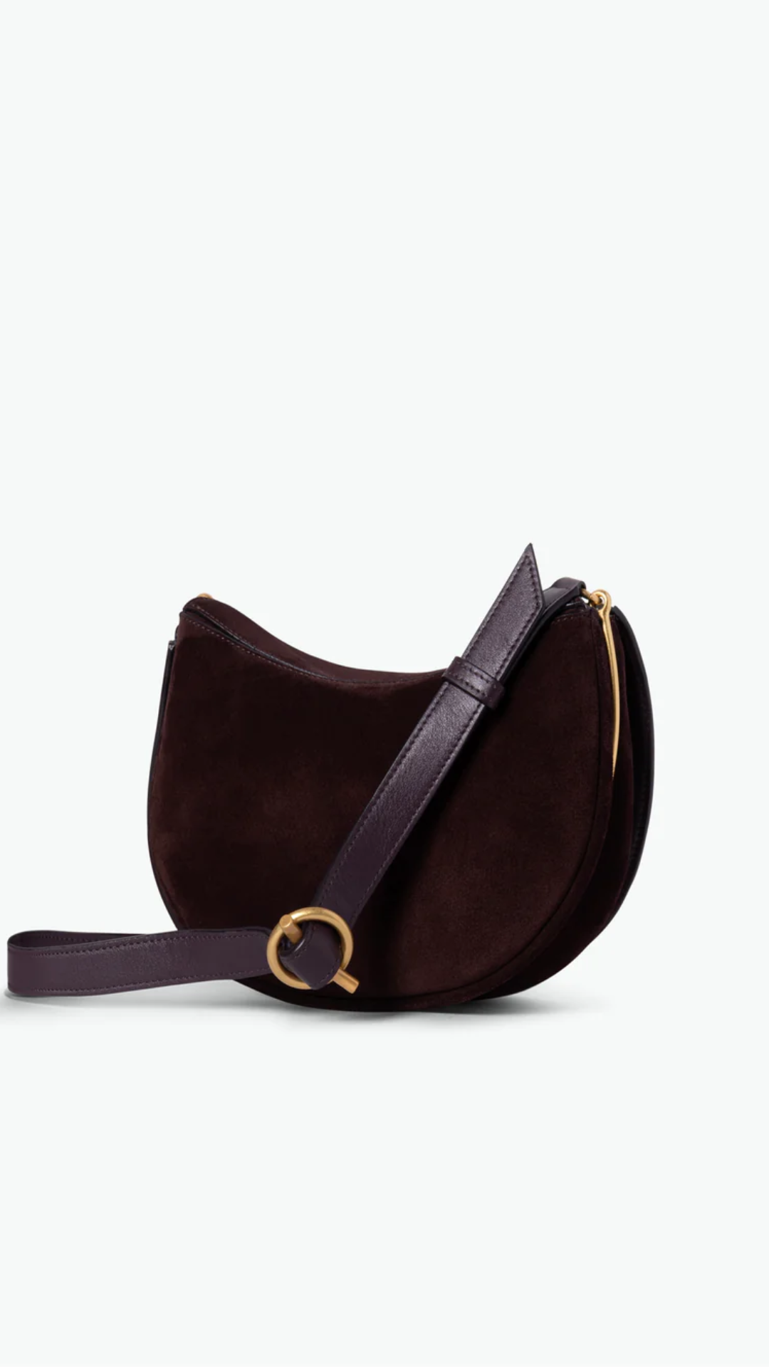 Wandler Kate Crossbody in Acai Grape/Suede
