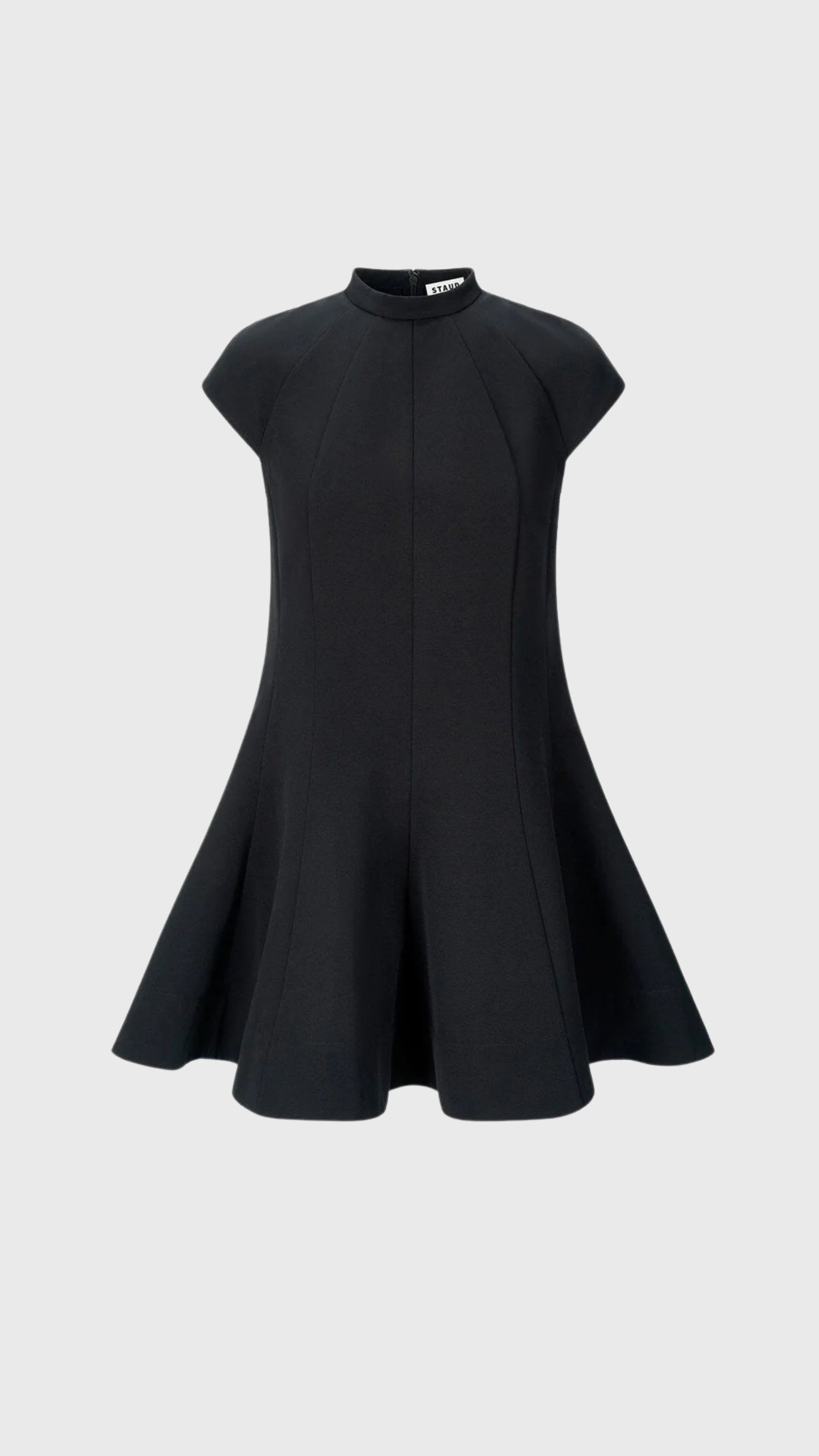 Staud Ellie Mini Dress in Black