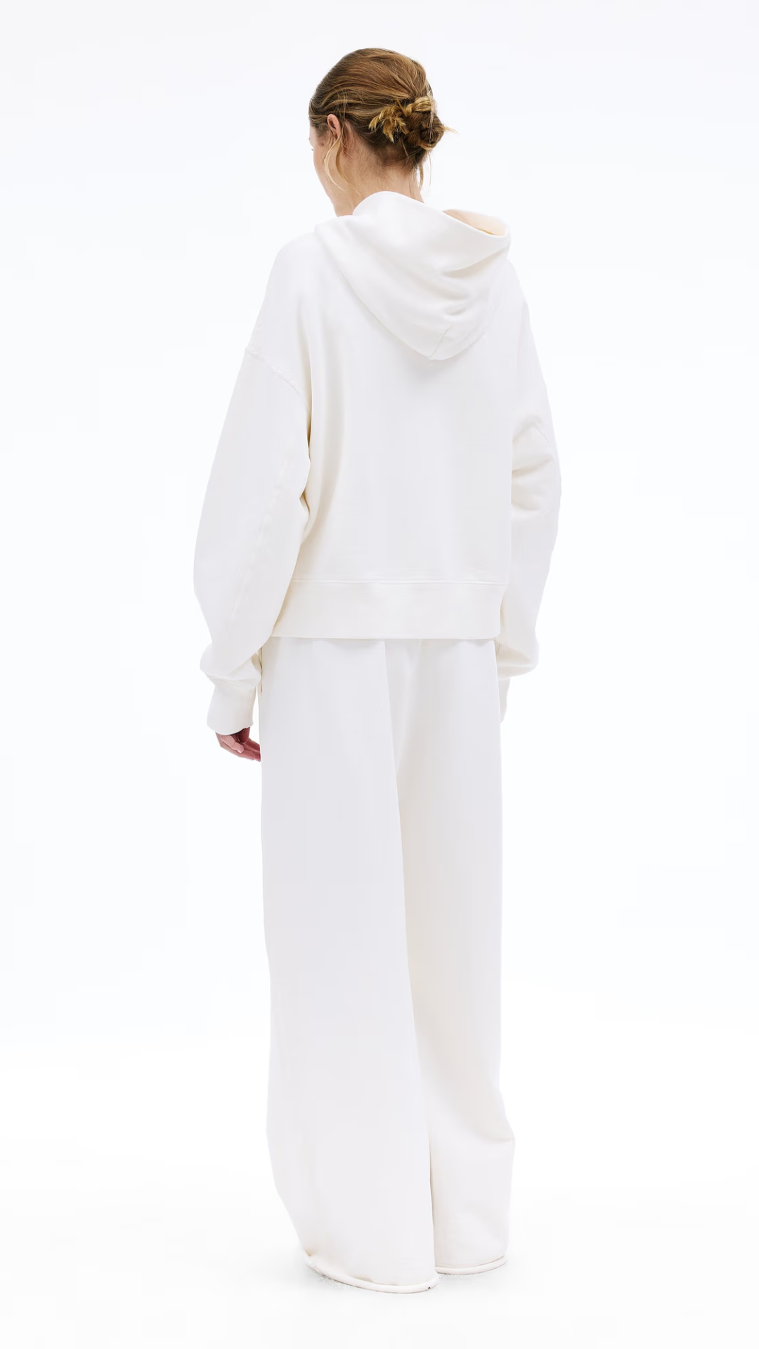 SLVRLAKE Wide Leg Sweatpant in Natural White