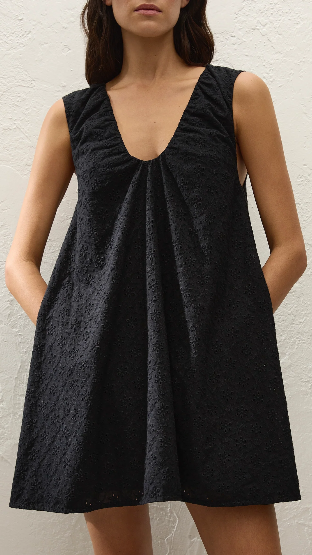 Faithfull Juana Mini Dress in Black