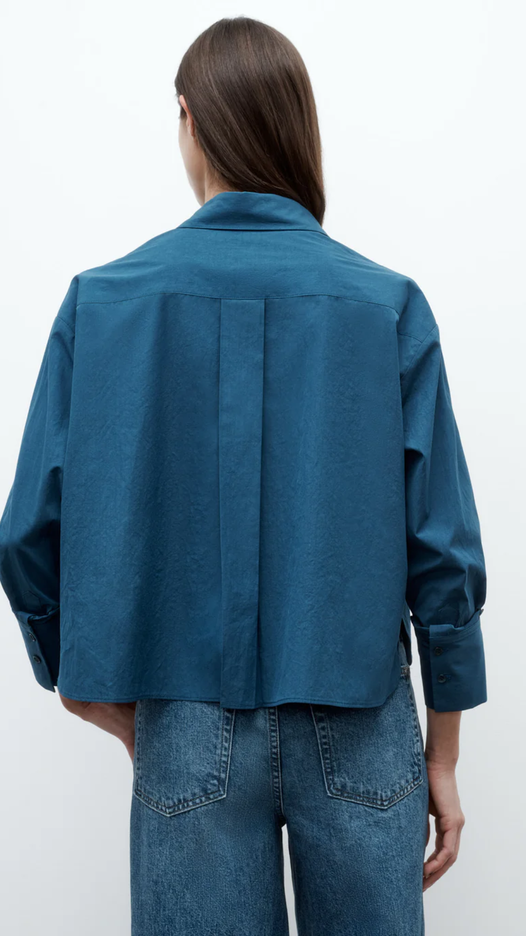 TWP J.D. Shirt in Blue Wing Teal