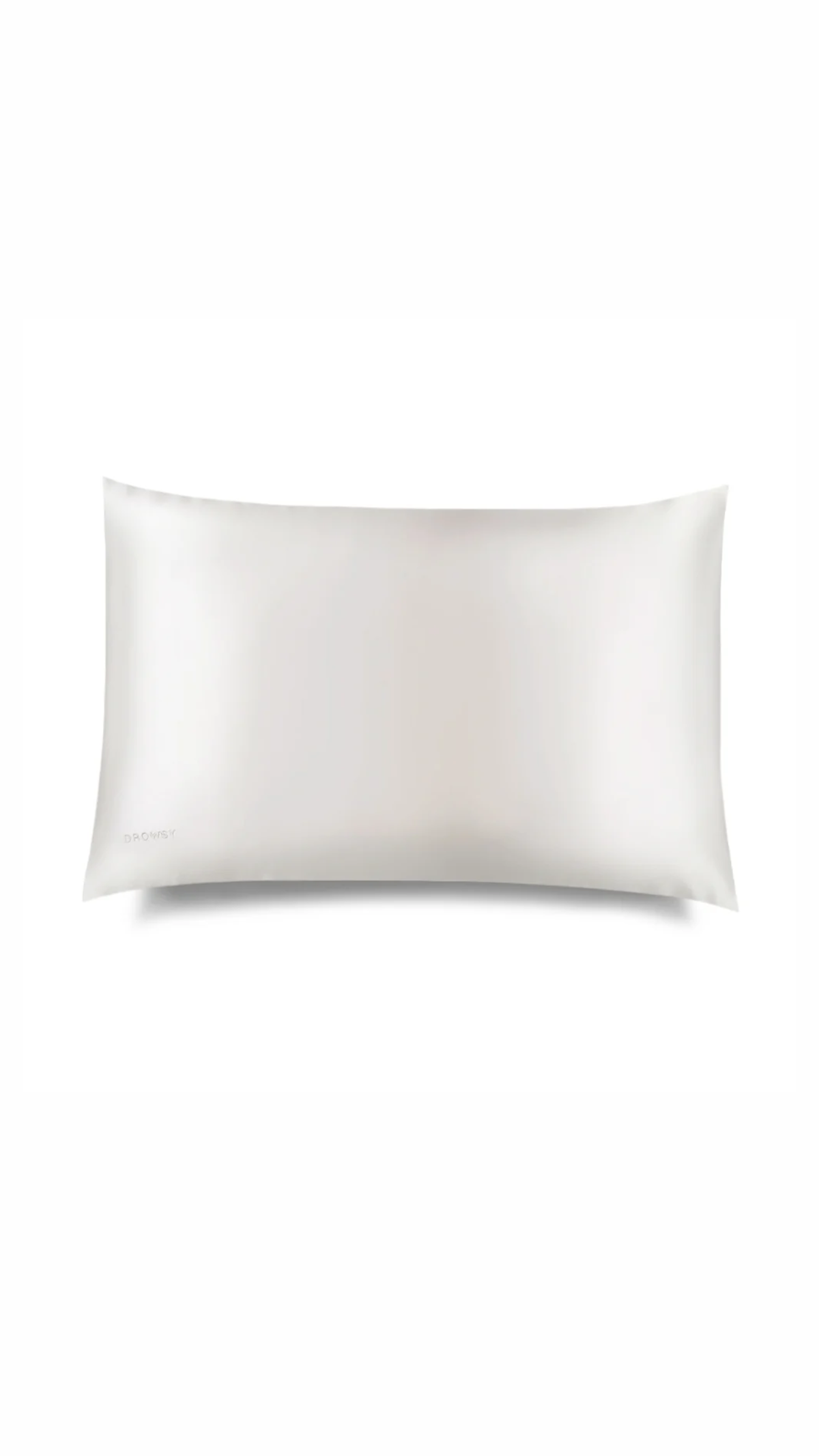 Drowsy King Size Silk Pillow Case in Akoya Pearl