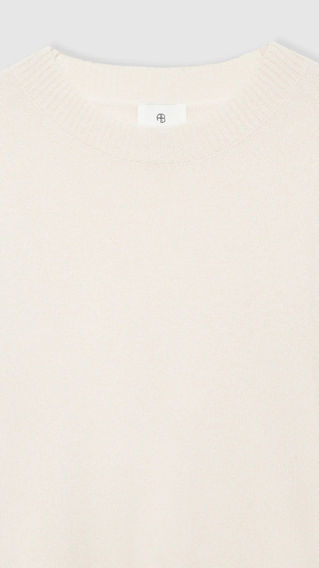 Anine Bing Lee Crew Sweater in Cream