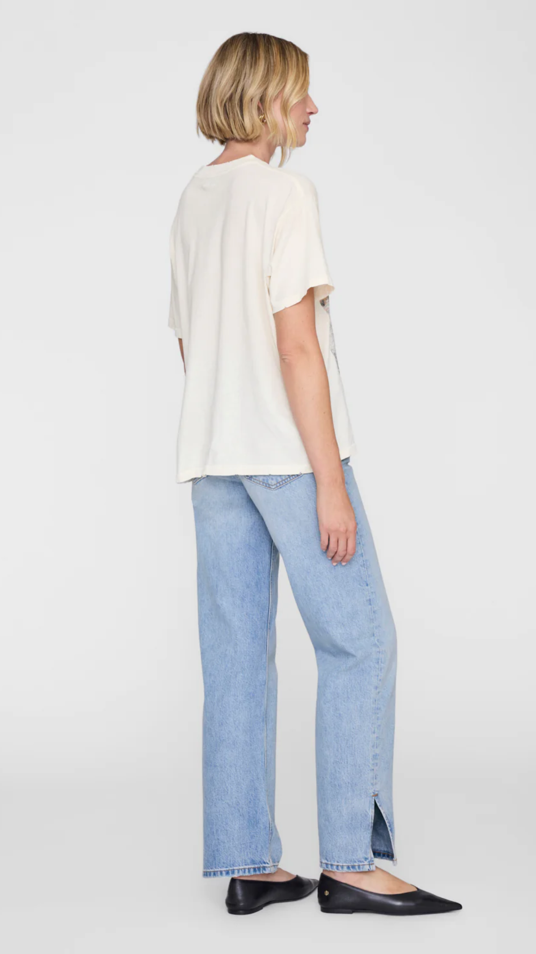 Anine Bing Cade Tee Wildflowers in Off White