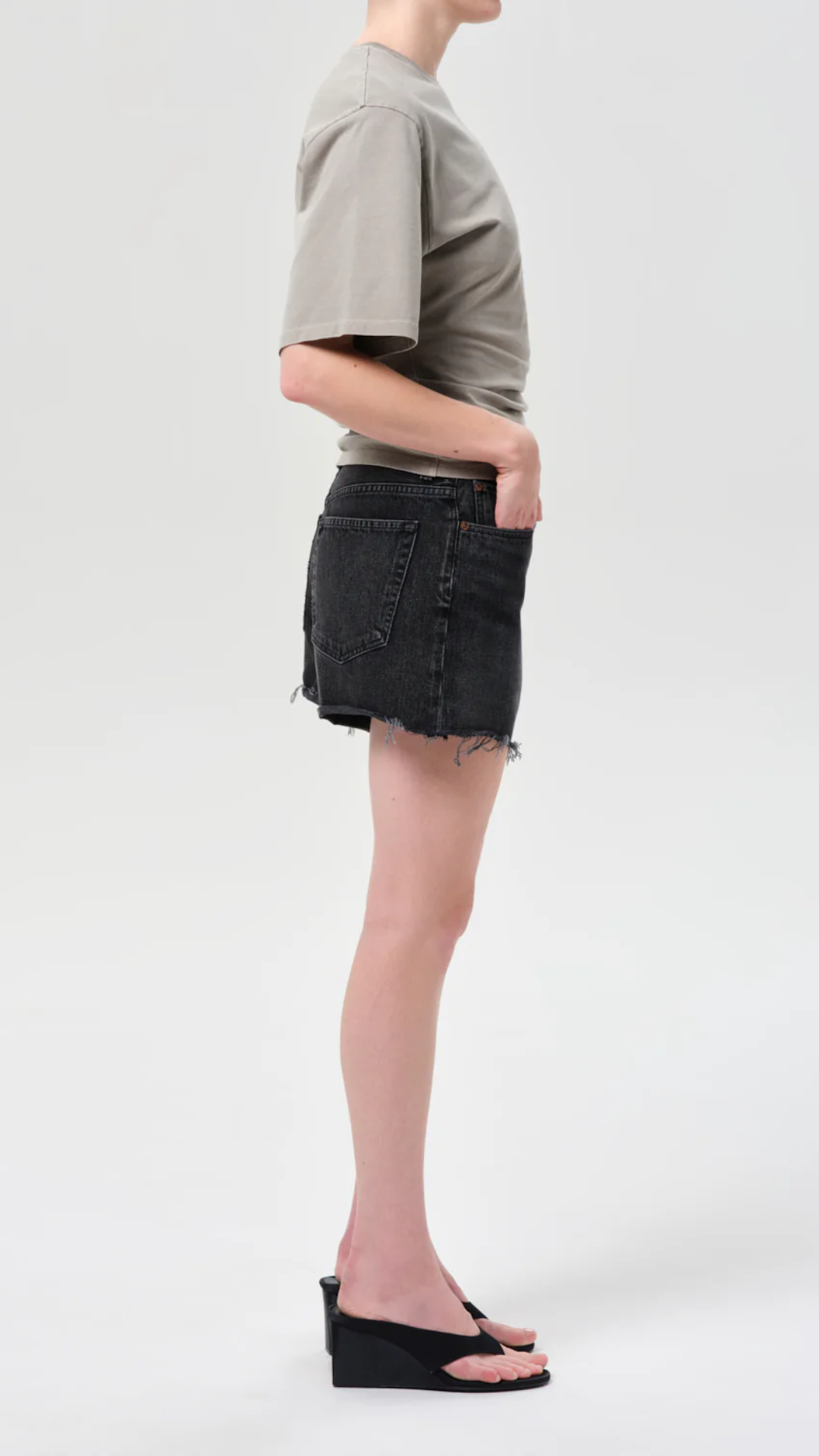AGOLDE NYE Low Slung Vintage Short in Translation