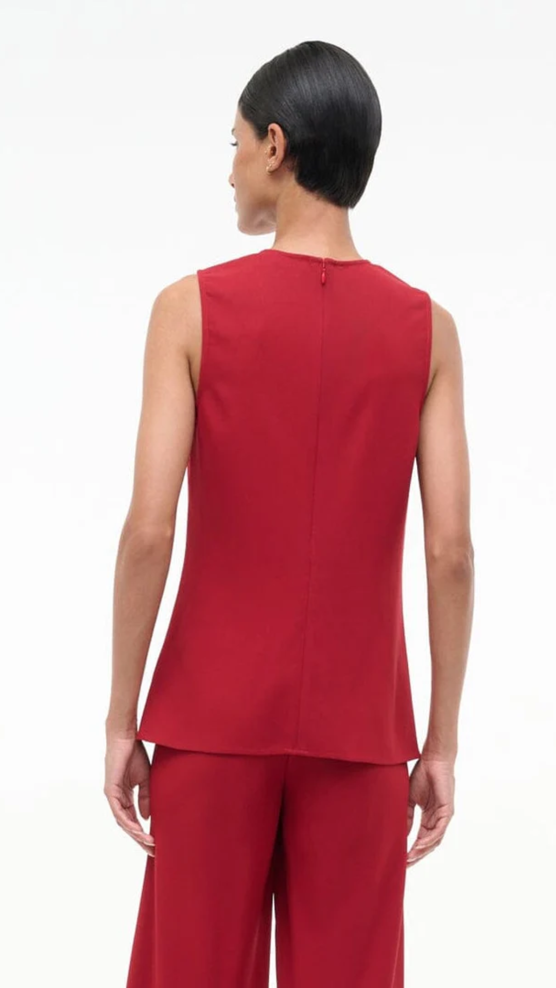 Staud Bronte Top in Pomegranate