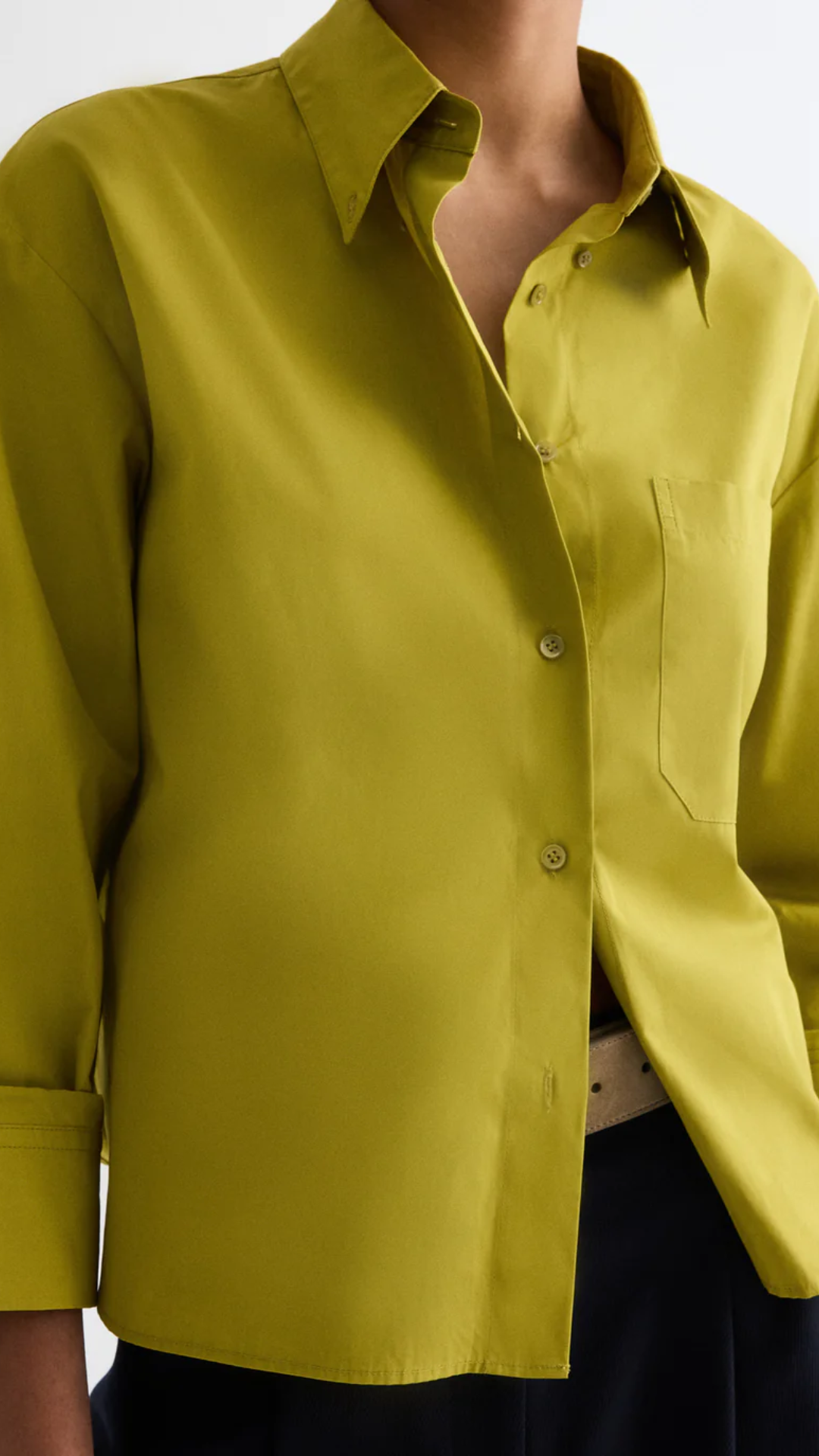 TWP J.D. Shirt in Avocado Oil