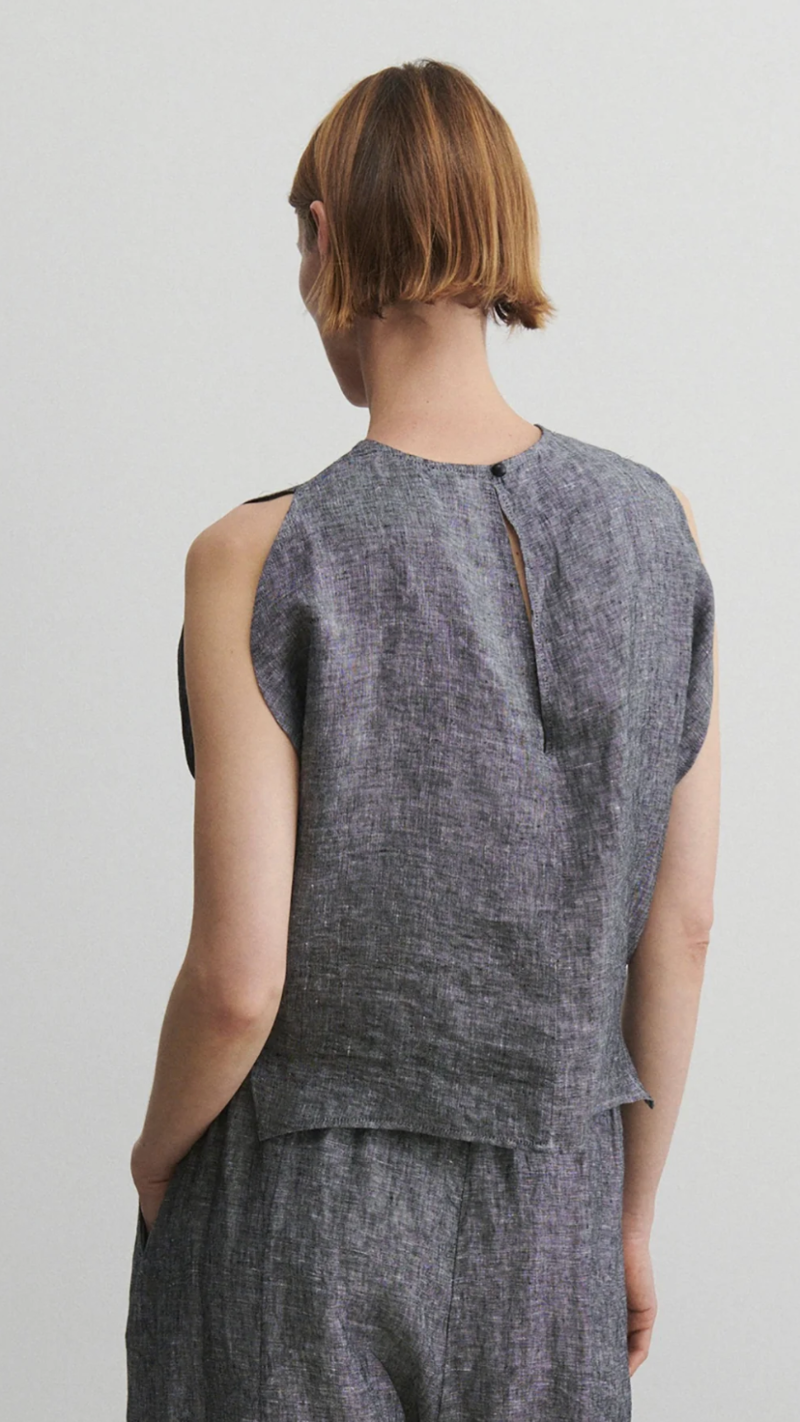 Rachel Comey Brooke Top in Heather Black
