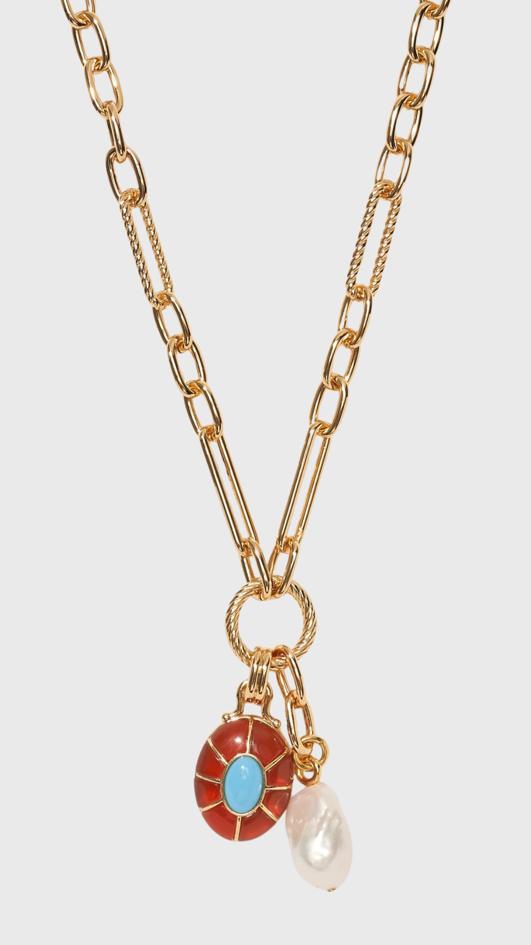 Lizzie Fortunato Neroli Charm Necklace in Multi