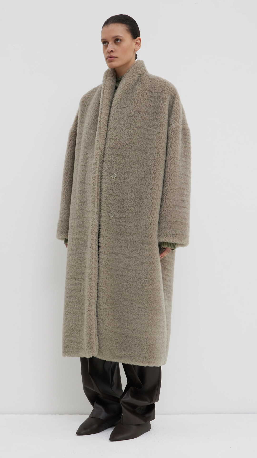 Christian Wijnants Carajo Coat in Macademia