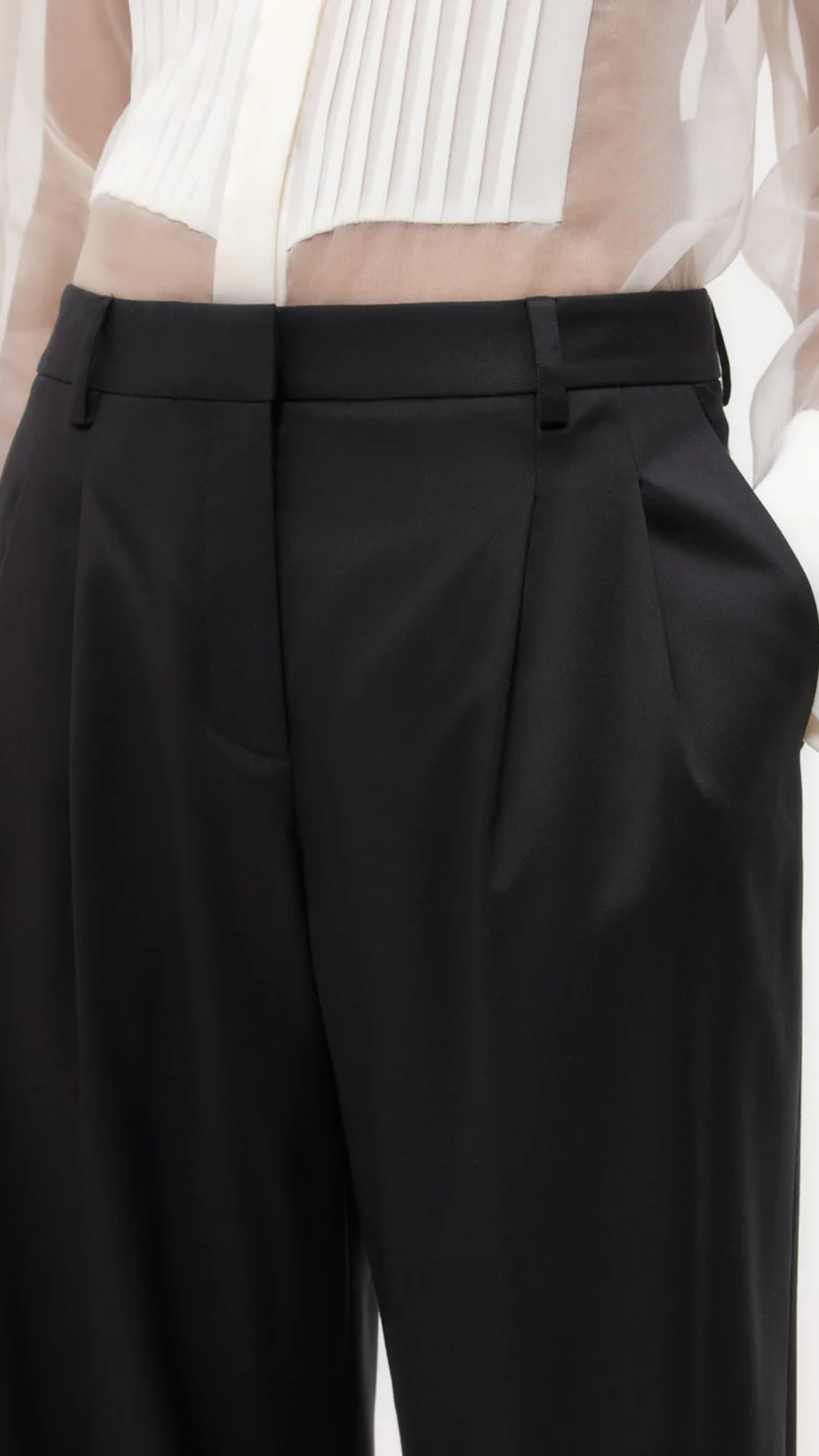 TWP Sulli With Tux Pant in Black