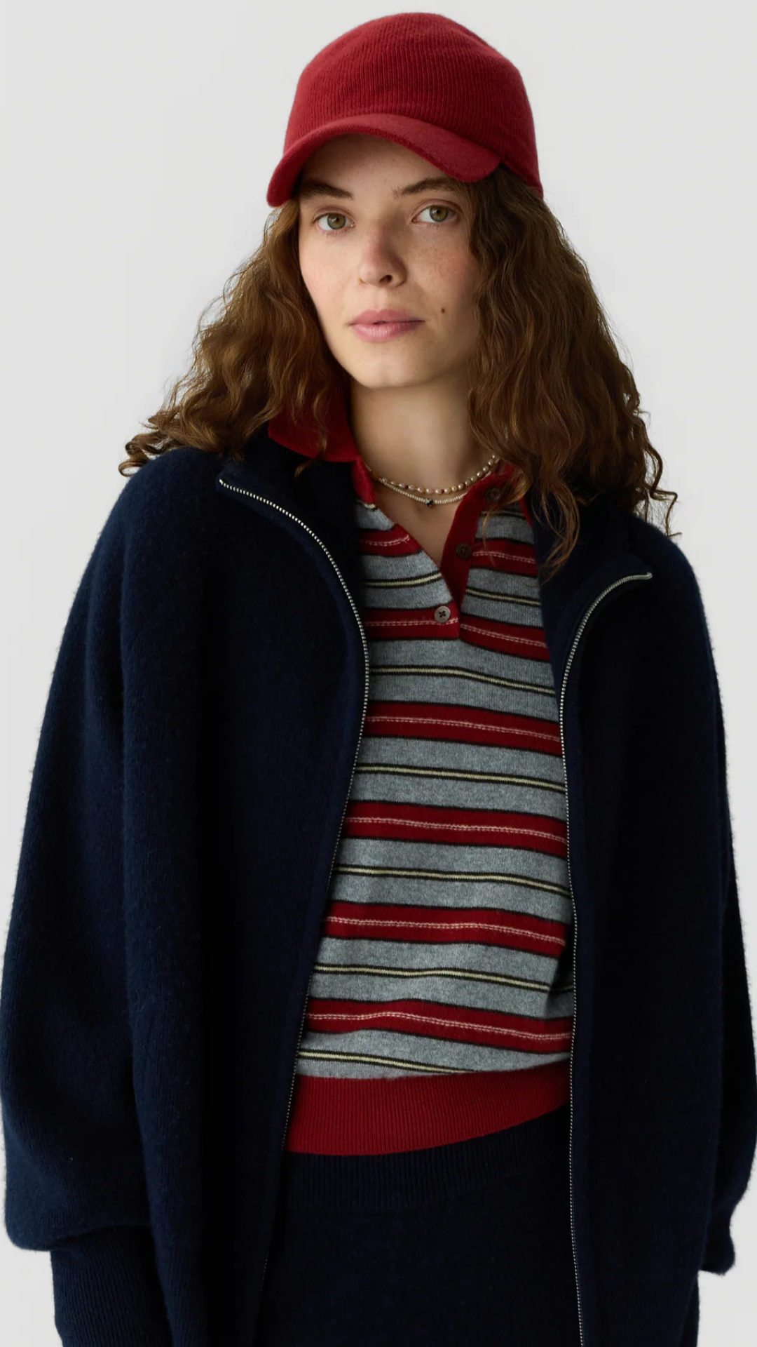 Guest In Residence Felted Zip Jacket in Midnight