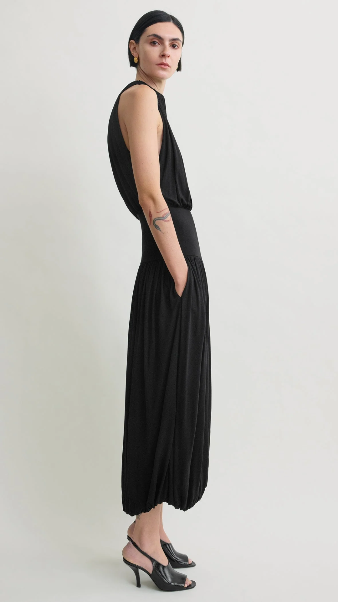 Toteme Soft Gathered Halter Dress
