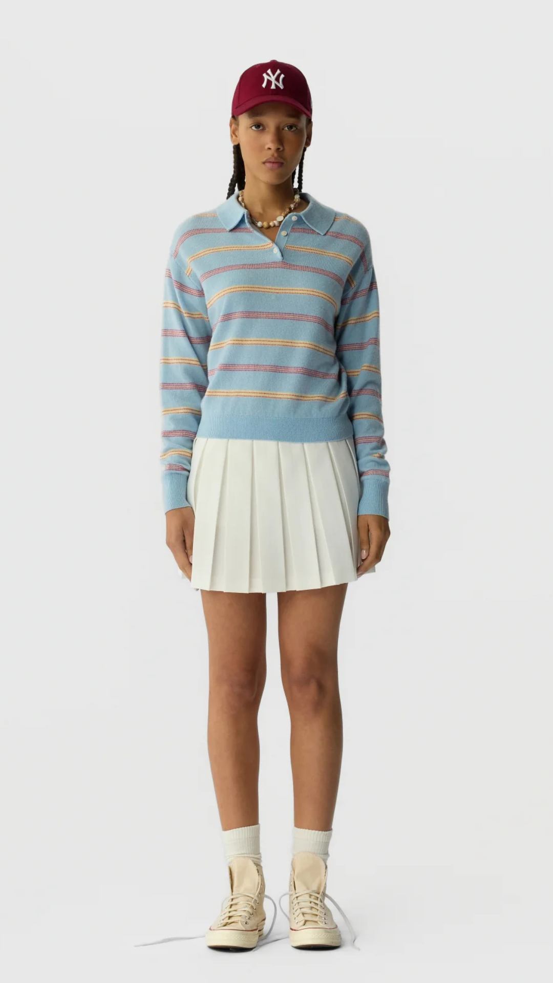 Guest In Residence Collegiate Stripe Polo