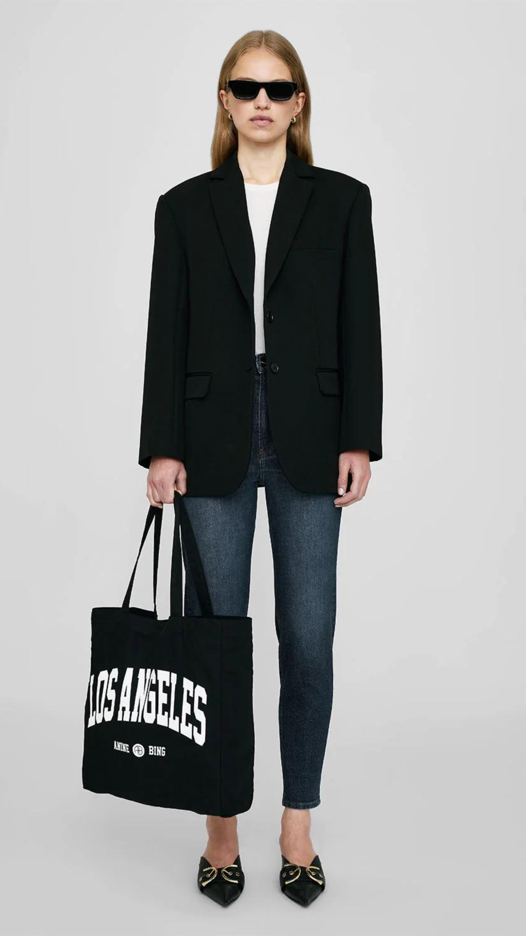Anine Bing Remy Canvas Tote