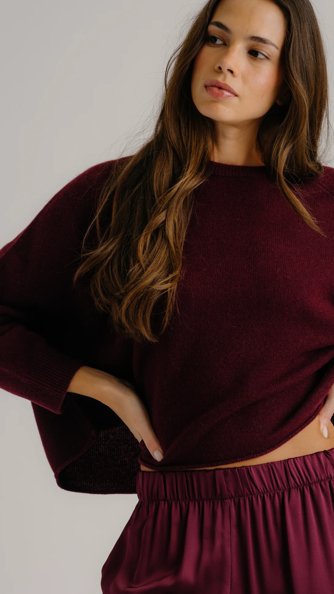 Sablyn Riya Saddle Raglan Crewneck Sweater