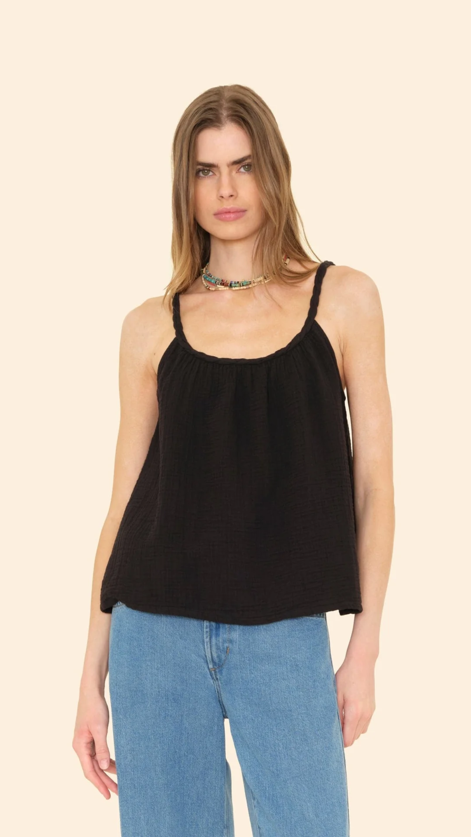 Xirena Brandi Tank in Black