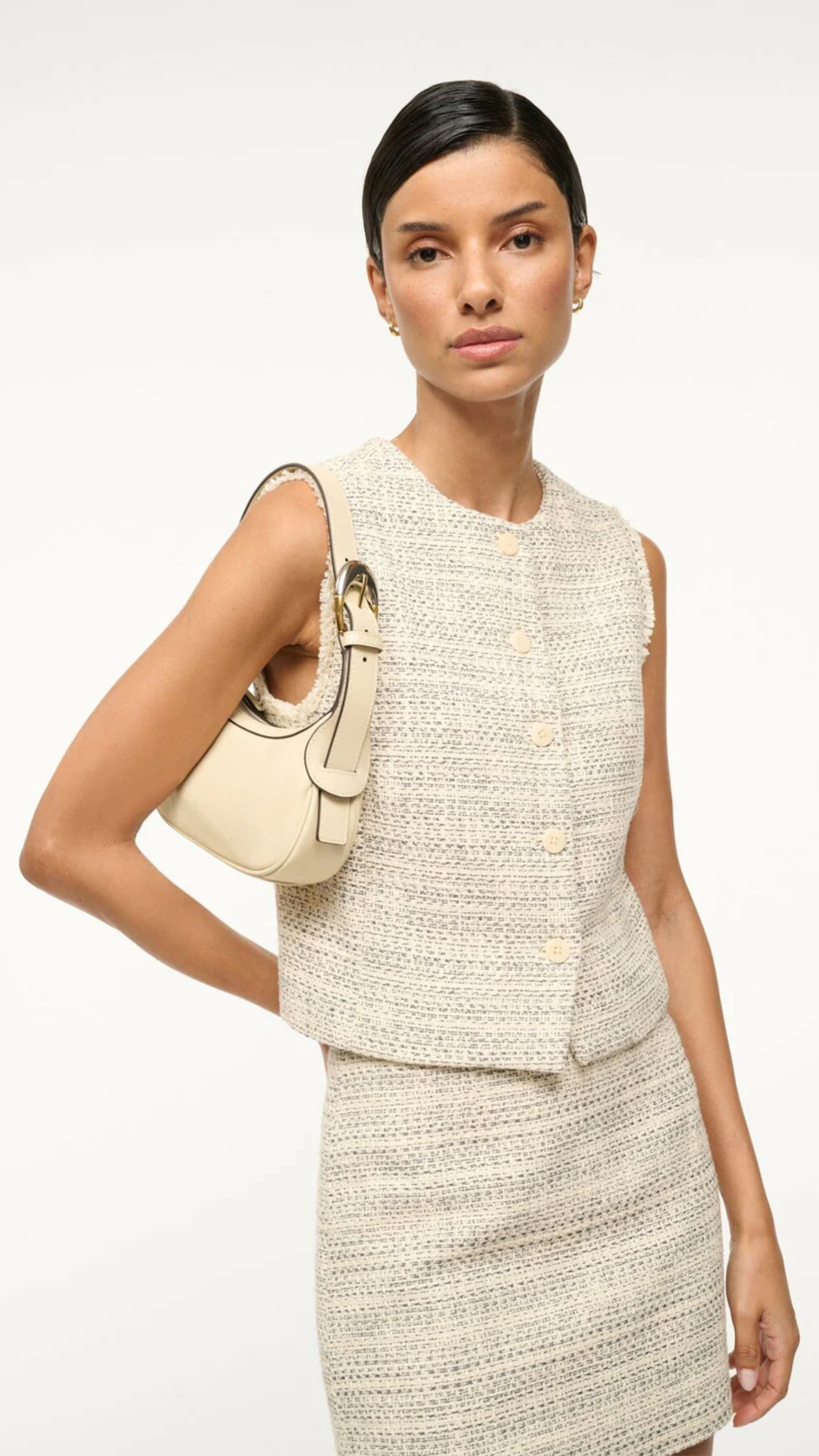 Staud Owen Bag in Cream