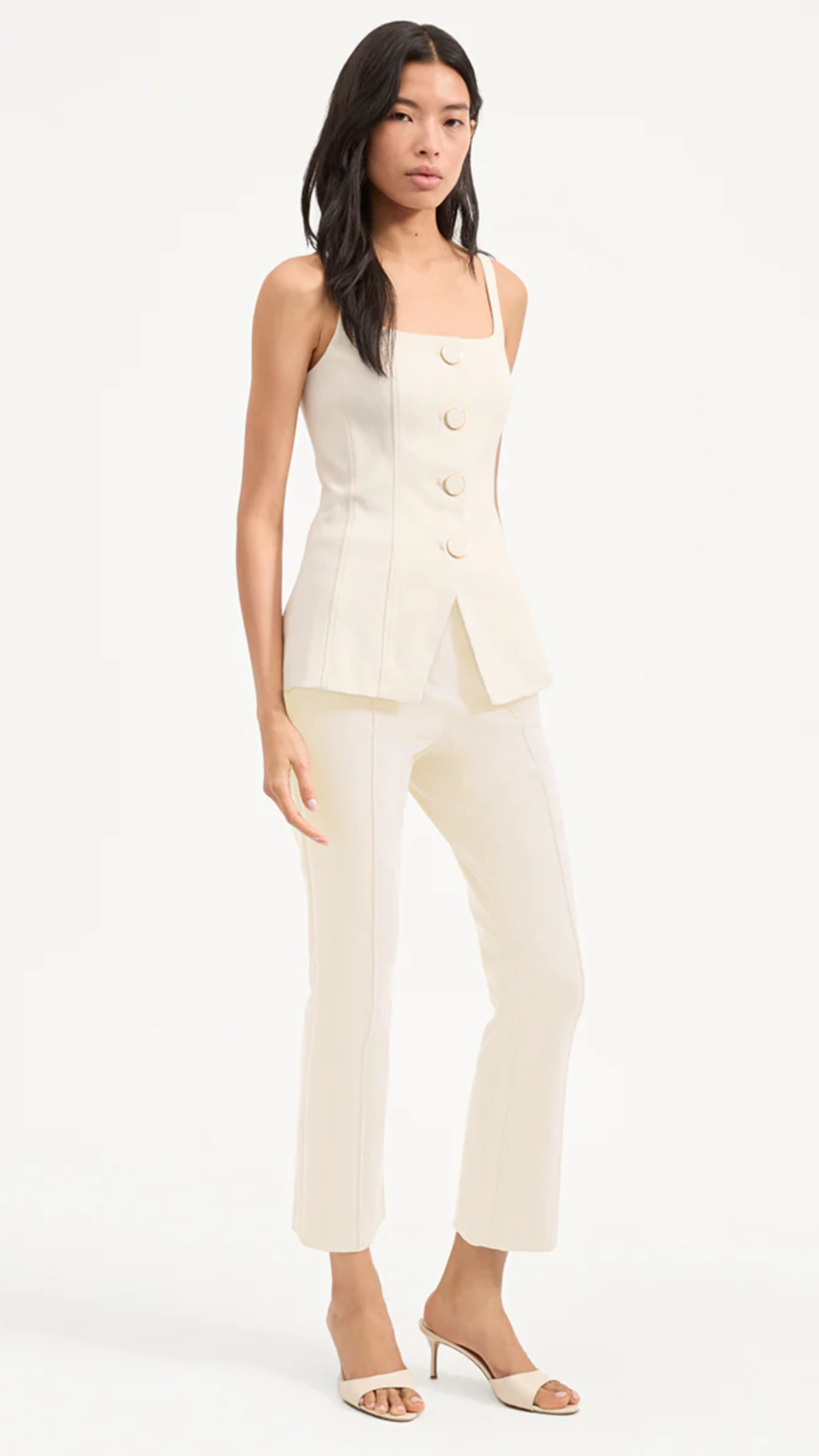 Veronica Beard Kimra Pant in Ecru