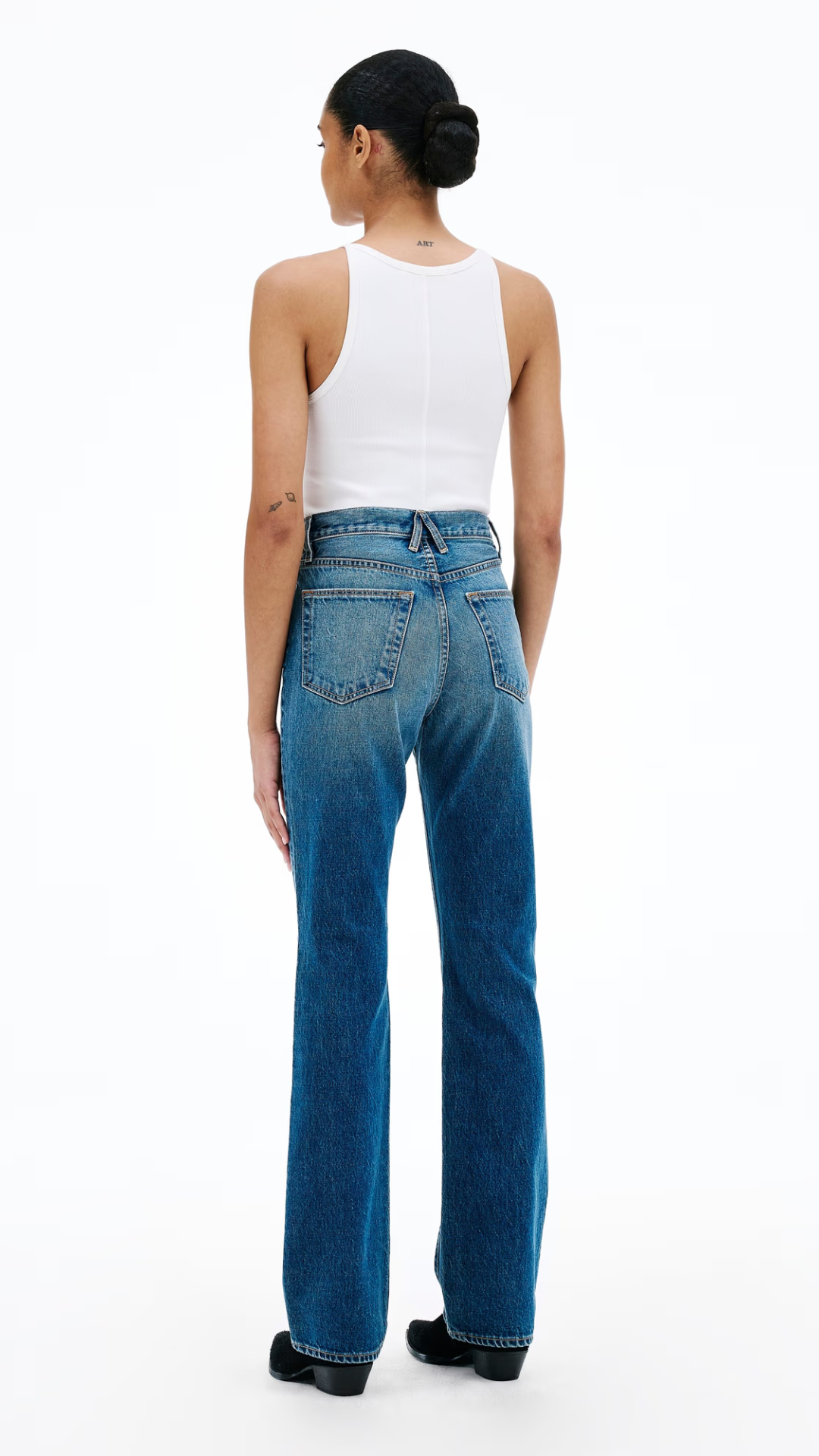 SLVRLAKE Jade High Rise Slim Boot Jean in Endless Highway