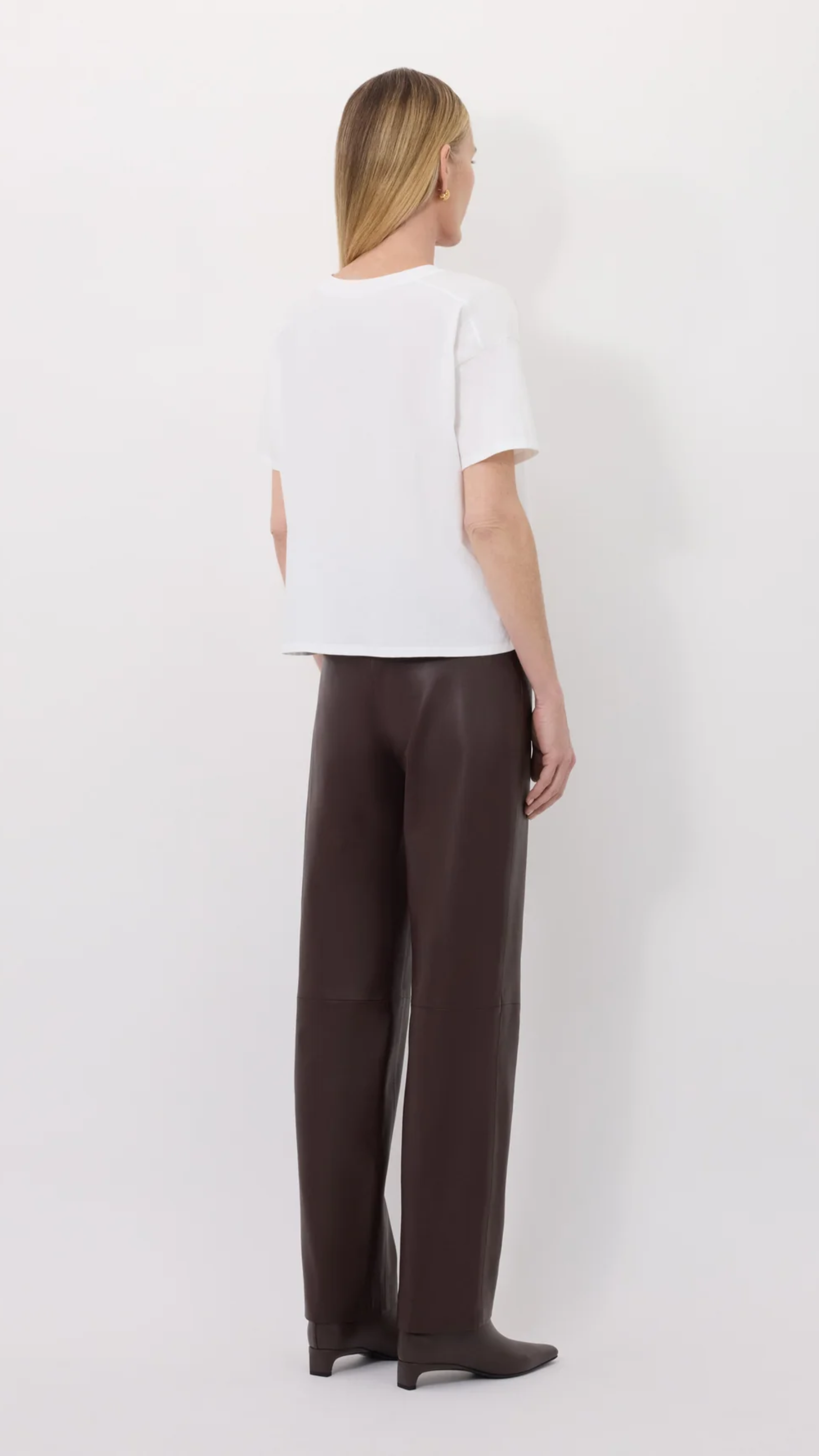 Loulou de Saison FAAA LDS V neck T-shirt in White