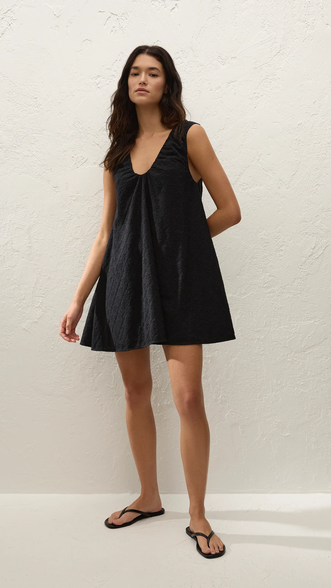 Faithfull Juana Mini Dress in Black