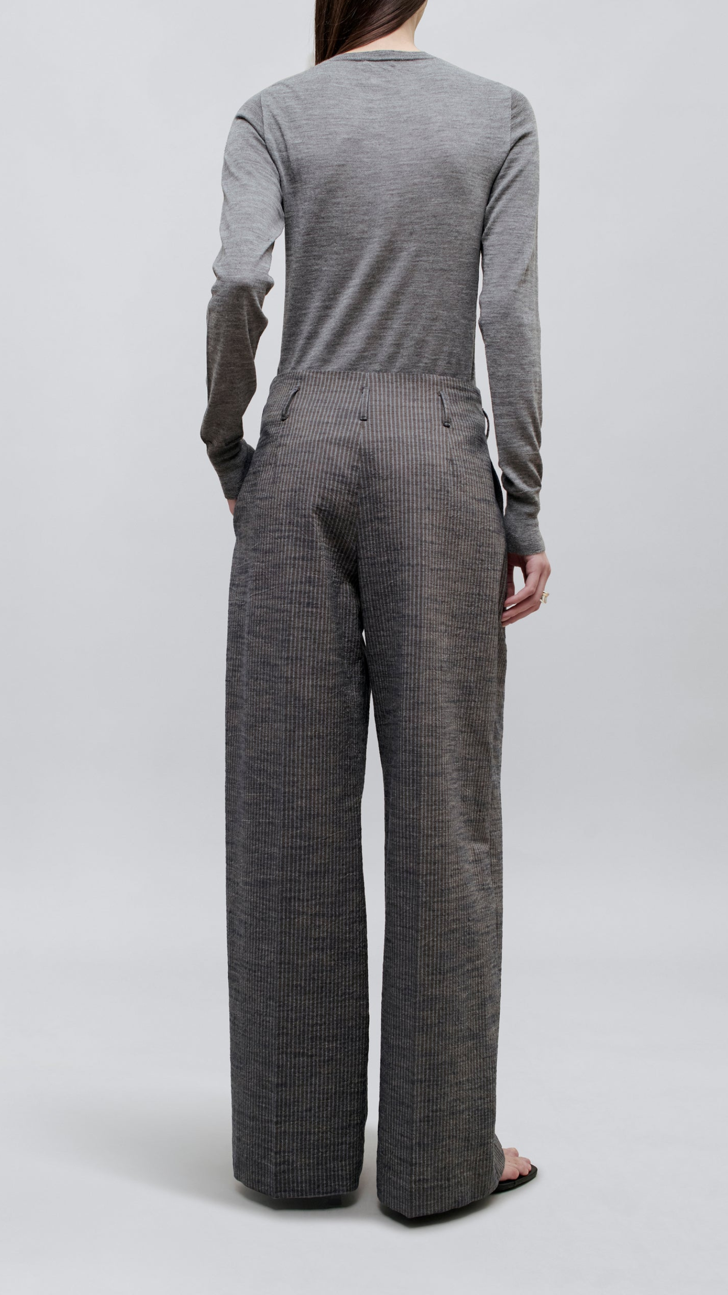 Kallmeyer Percie Railroad Cotton Lyocell Trouser in French Blue