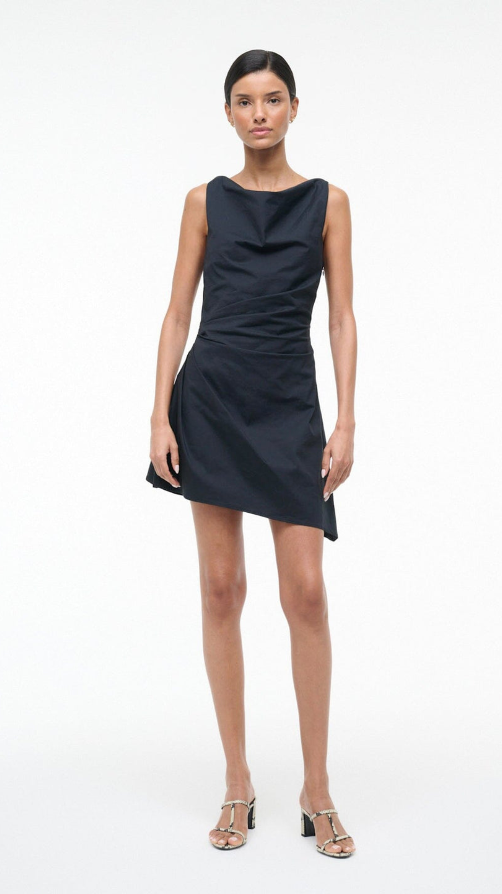 Staud Callie Mini Dress in Black