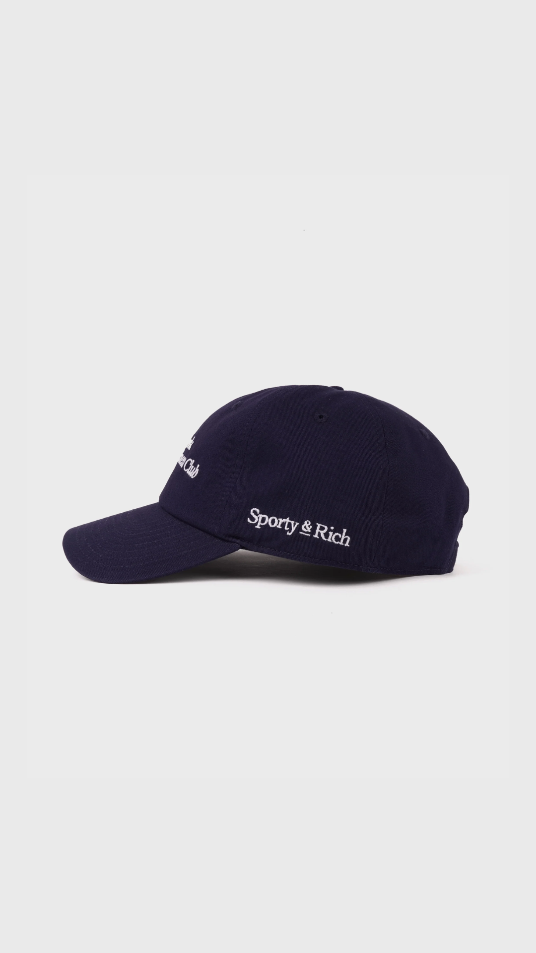 Sporty & Rich Modern Hat in Dark Navy/White