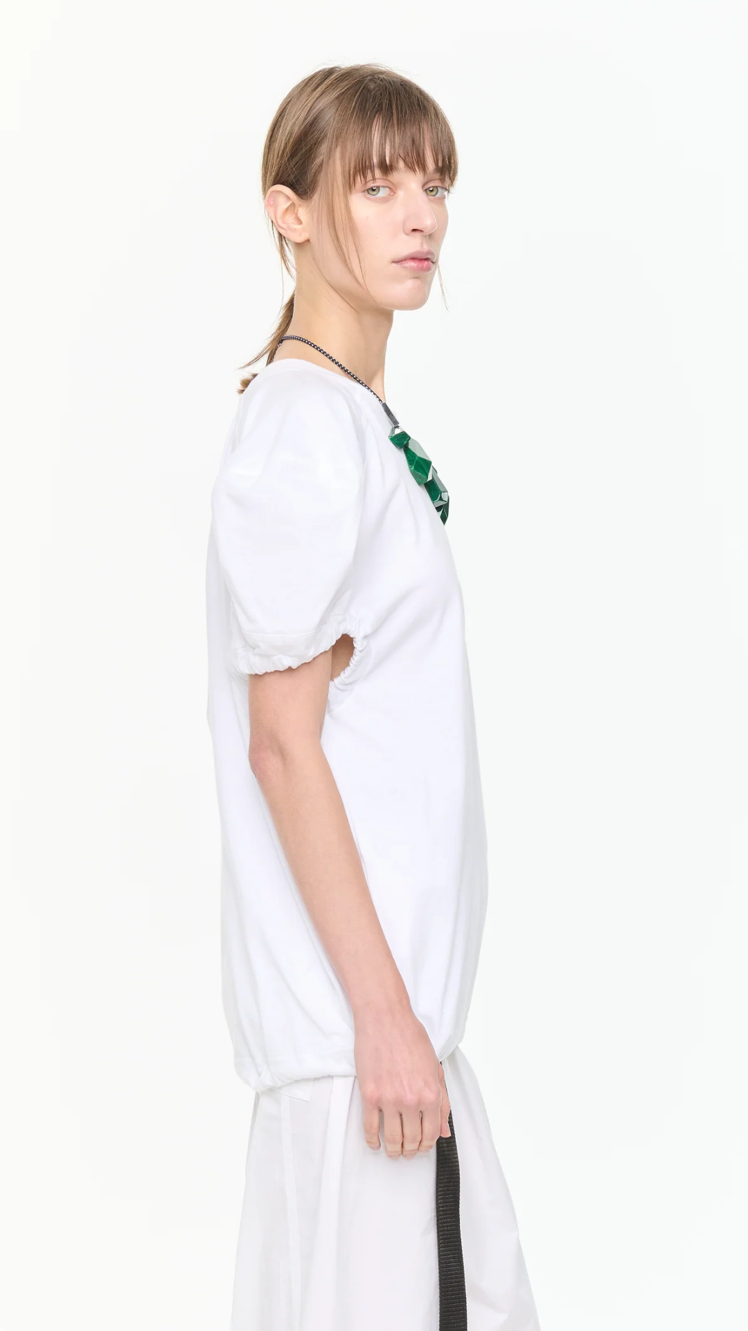 Plan C Cap Sleeve Tee in White