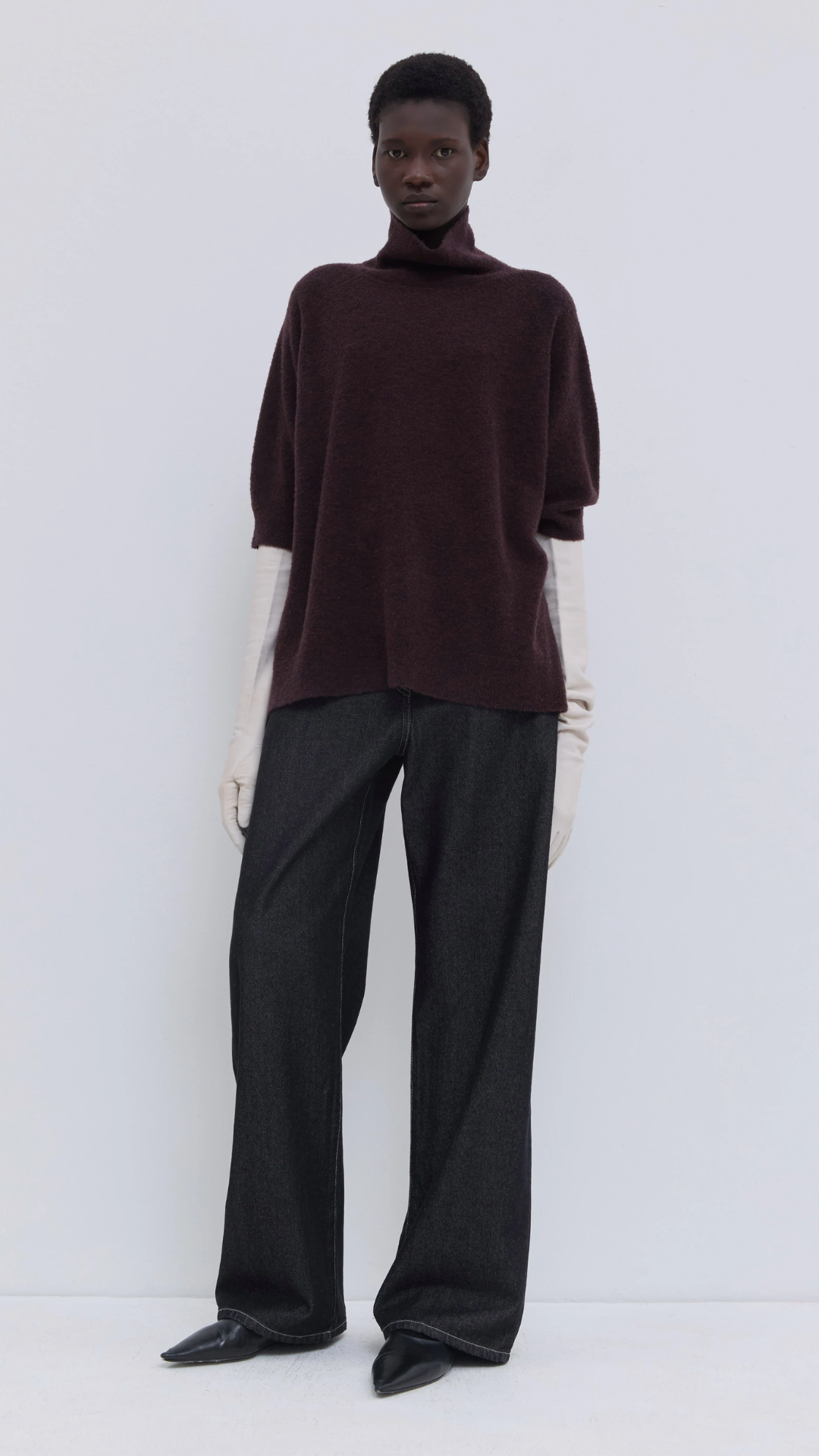 Christian Wijnants Kaluhu Sweater in Deep Plum