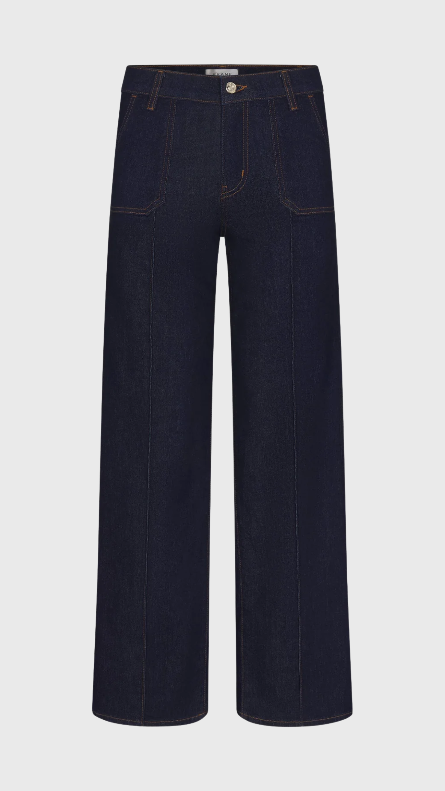 Frame Le Slim Palazzo Pintuck Pocket Jean in Rinse
