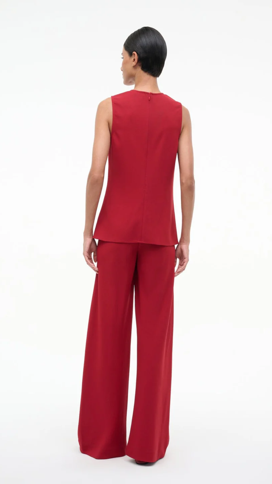 Staud Stroll Pant in Pomegranate