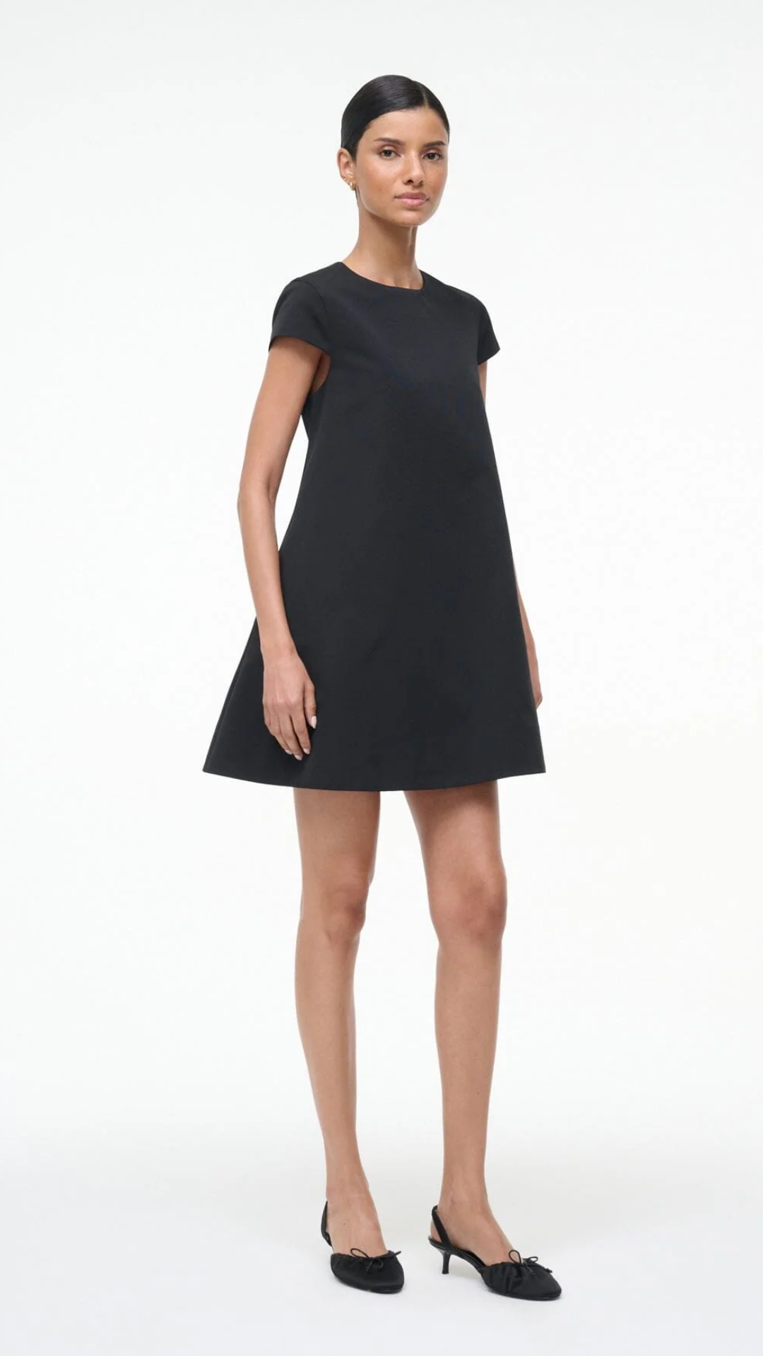 Staud Mia Mini Dress in Black