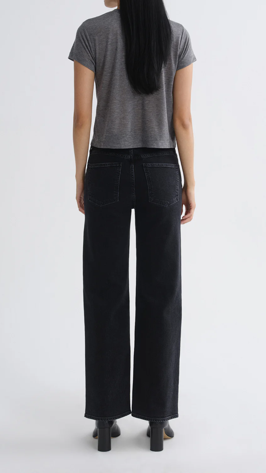 Agolde Adine Tee in Grey