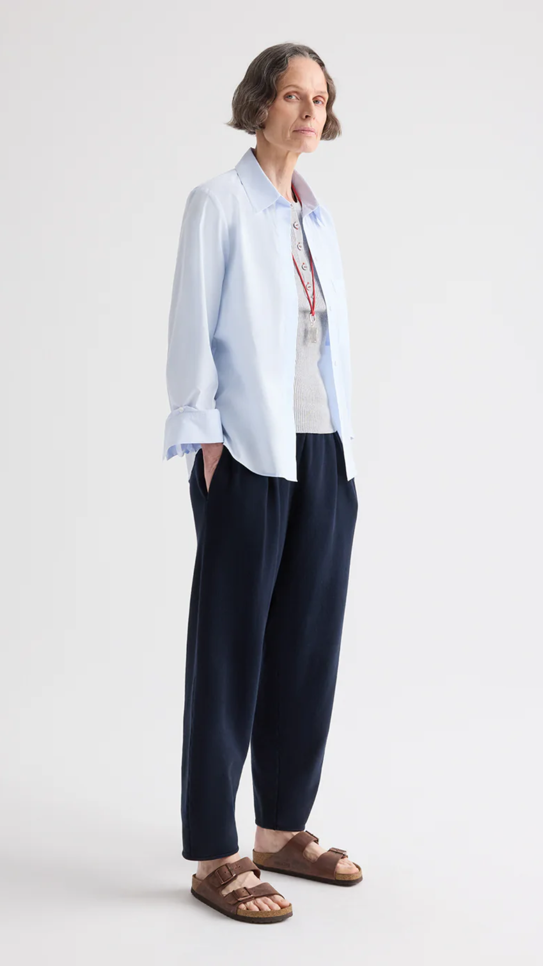 TWP Pleated Sweatpant in Midnight