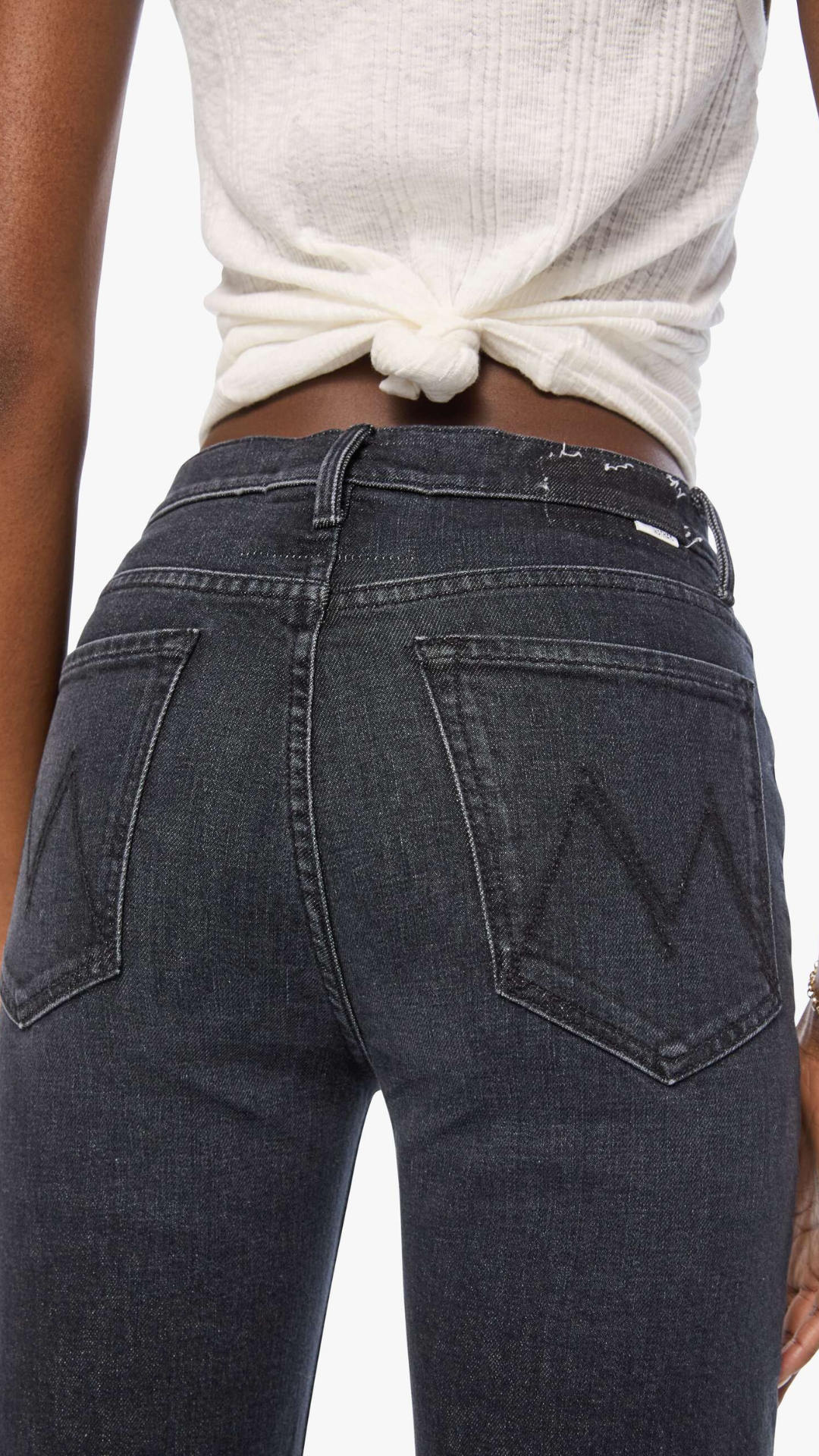MOTHER The Rambler Zip Sneak Jean in Riding The Milkyway