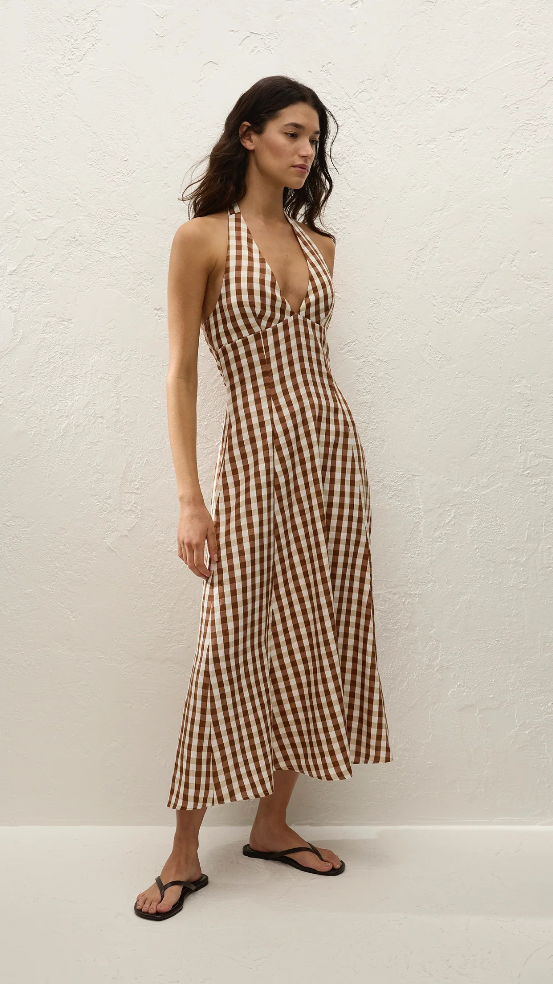 Faithfull Marais Midi Dress in Gingham