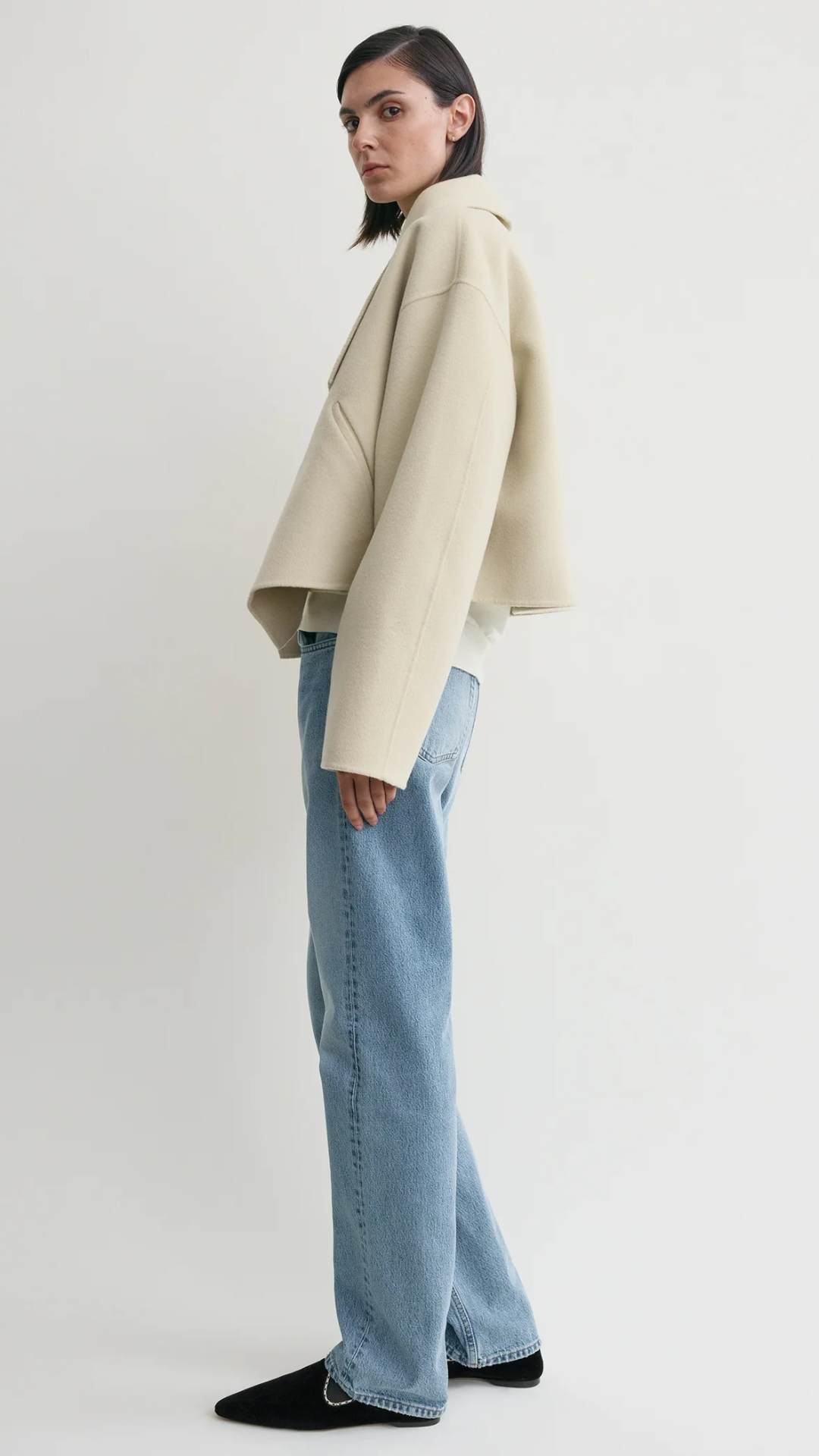 Toteme Signature Double Jacket in Peanut