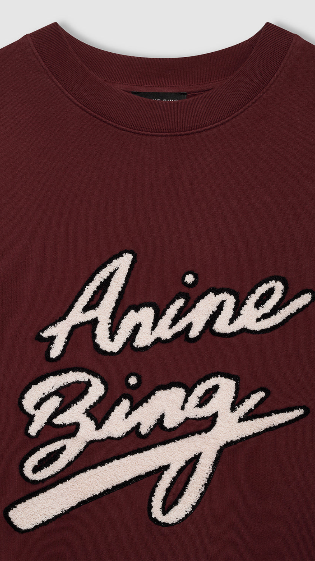 Anine Bing Miles Sweatshirt in Burgundy