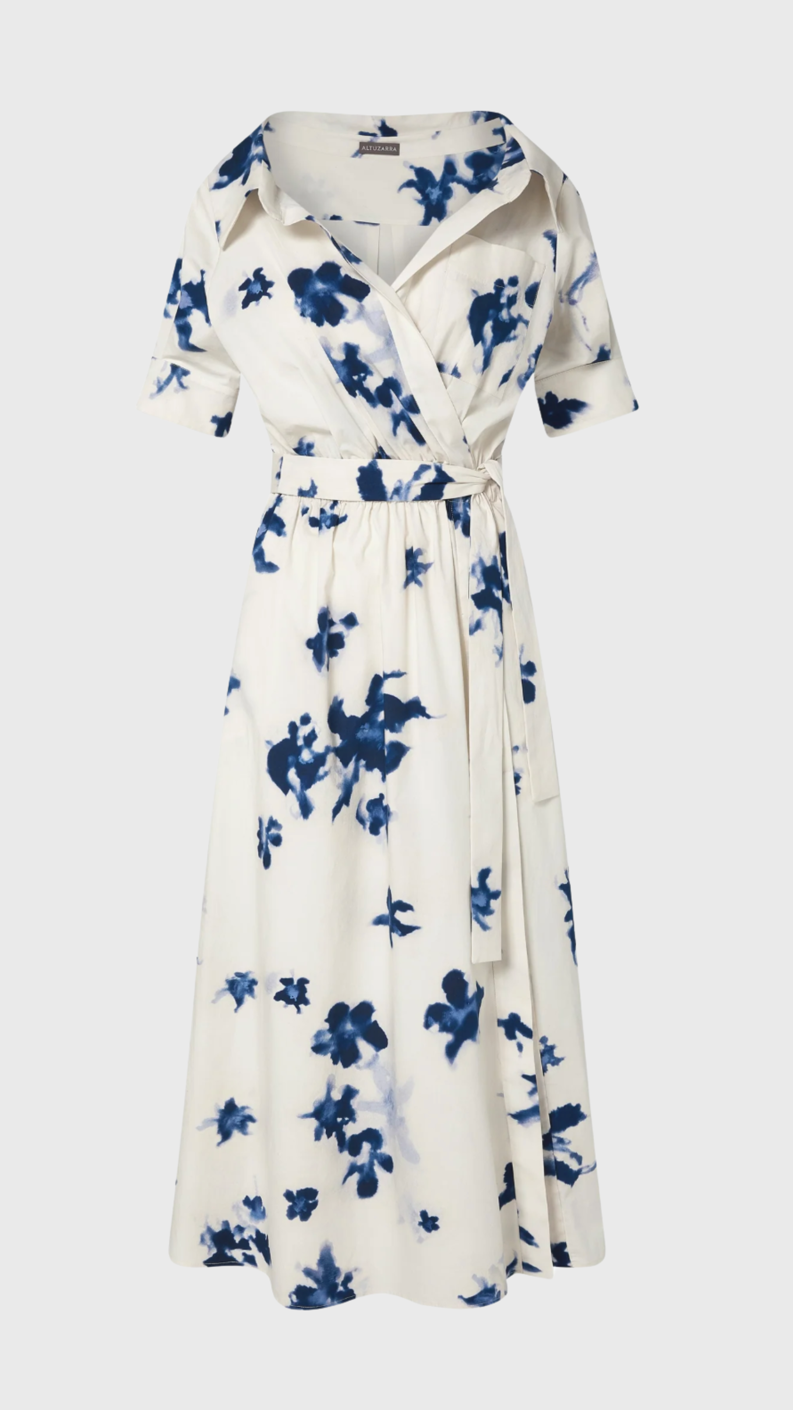 Altuzarra Lydia Dress in Berry Blue Flowers