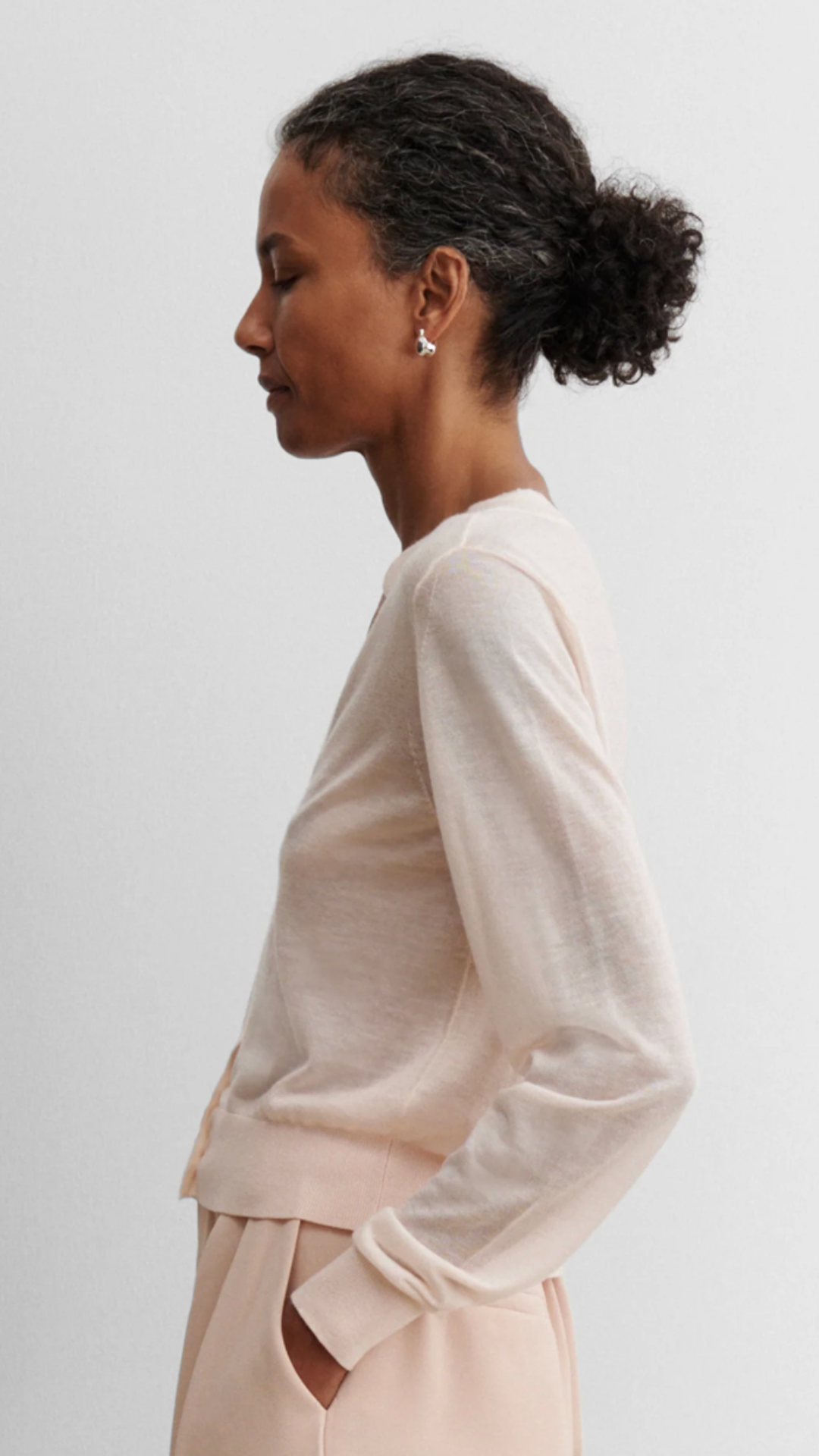 Rachel Comey Essere Cardigan in Blush