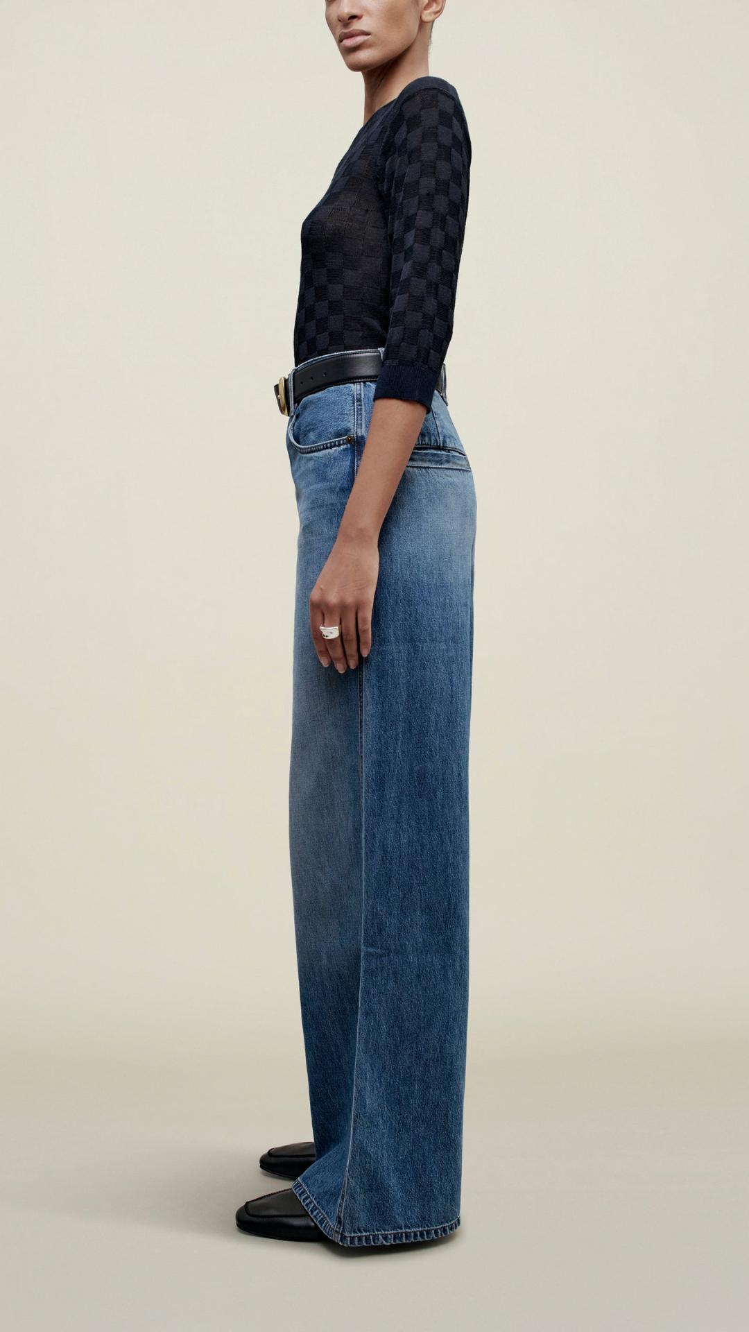 Kallmeyer Lennon Crewneck Tee in Midnight