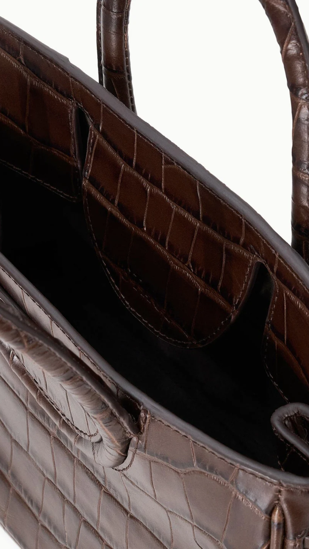 Staud Maude Mini Carryall in Espresso
