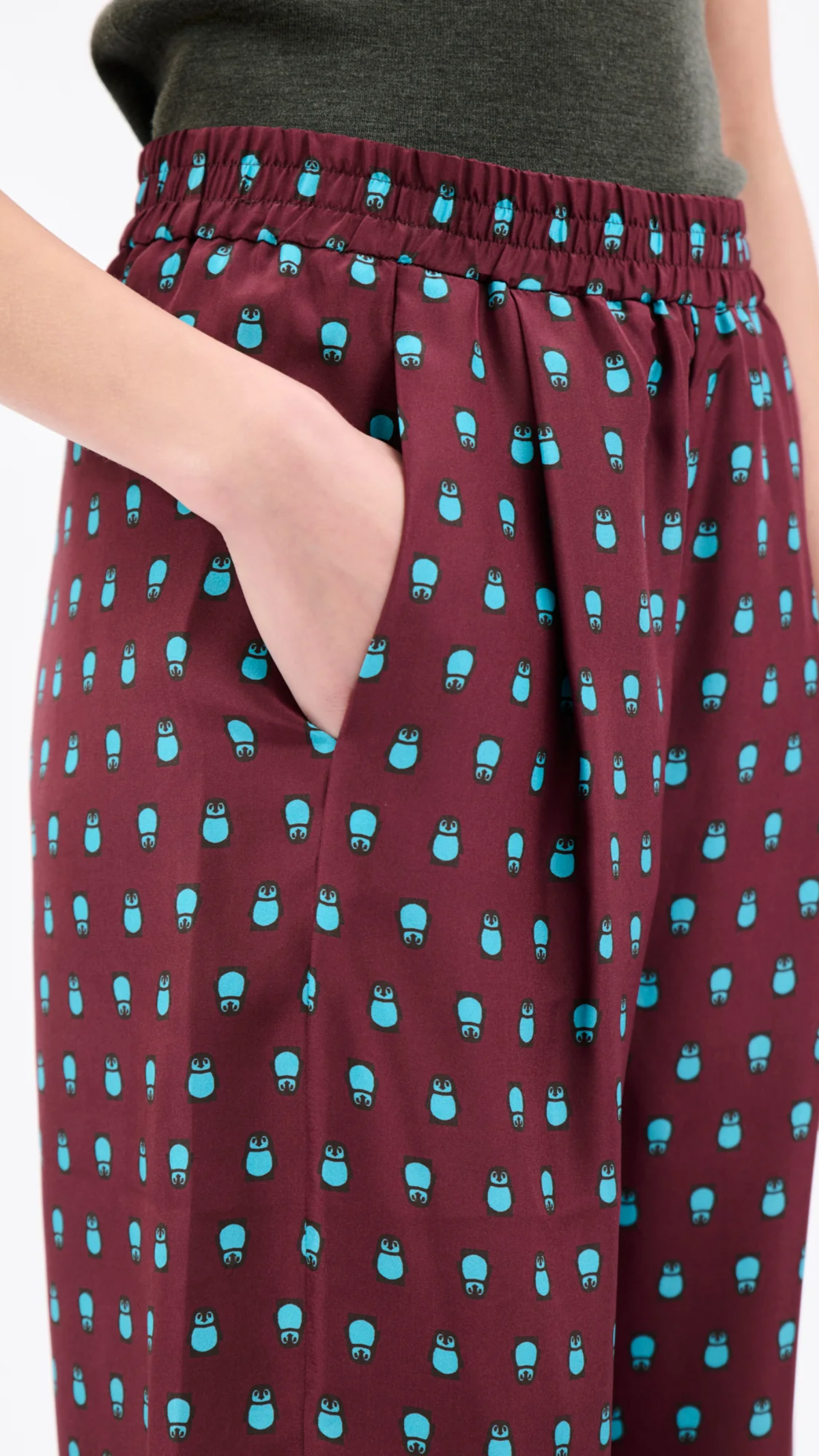 Odeeh Penguin Pants in Deep Purple